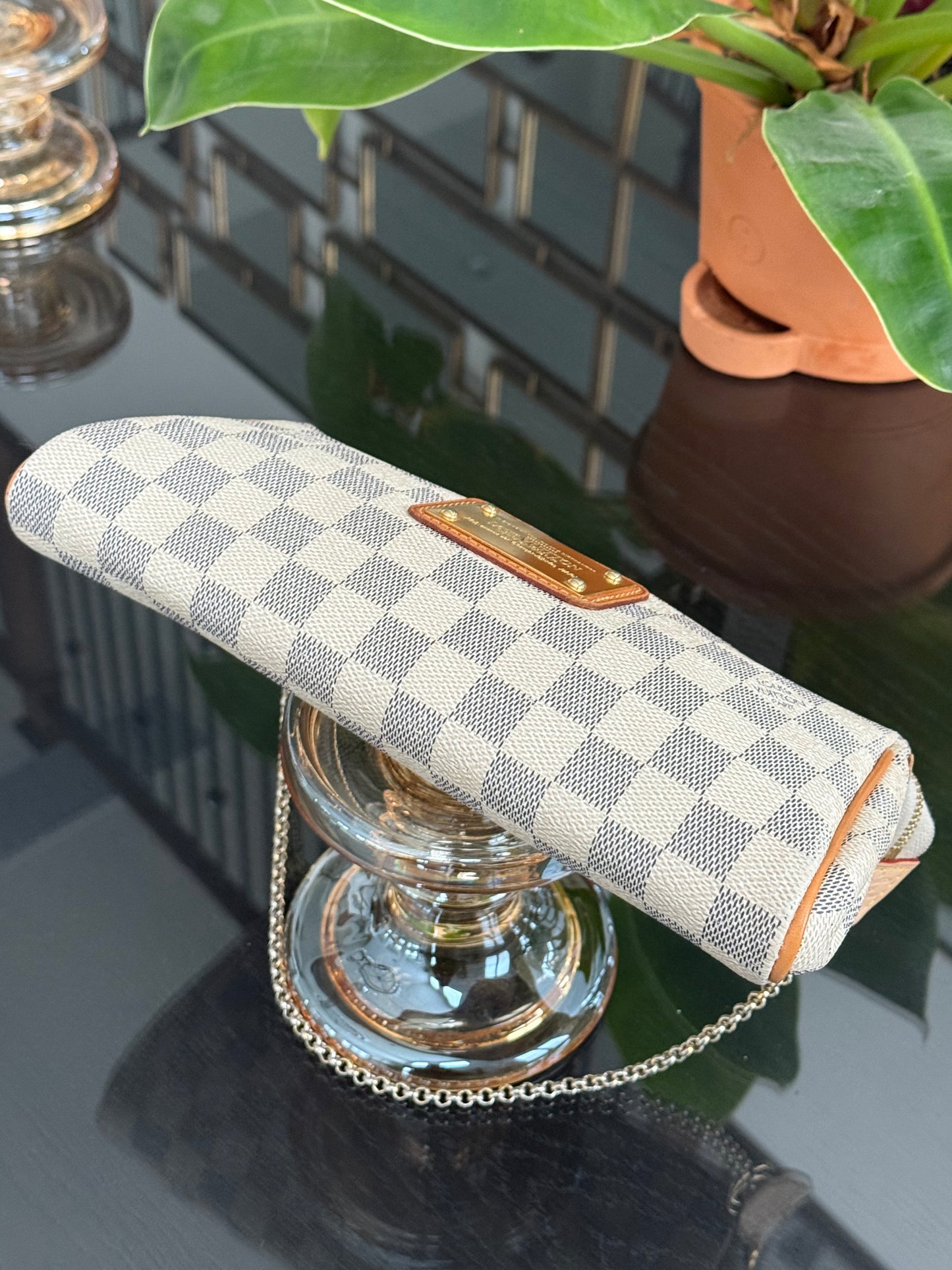 Eva Clutch in Azur with Dustbag , box and Paper bag🗓️ Year: 2011