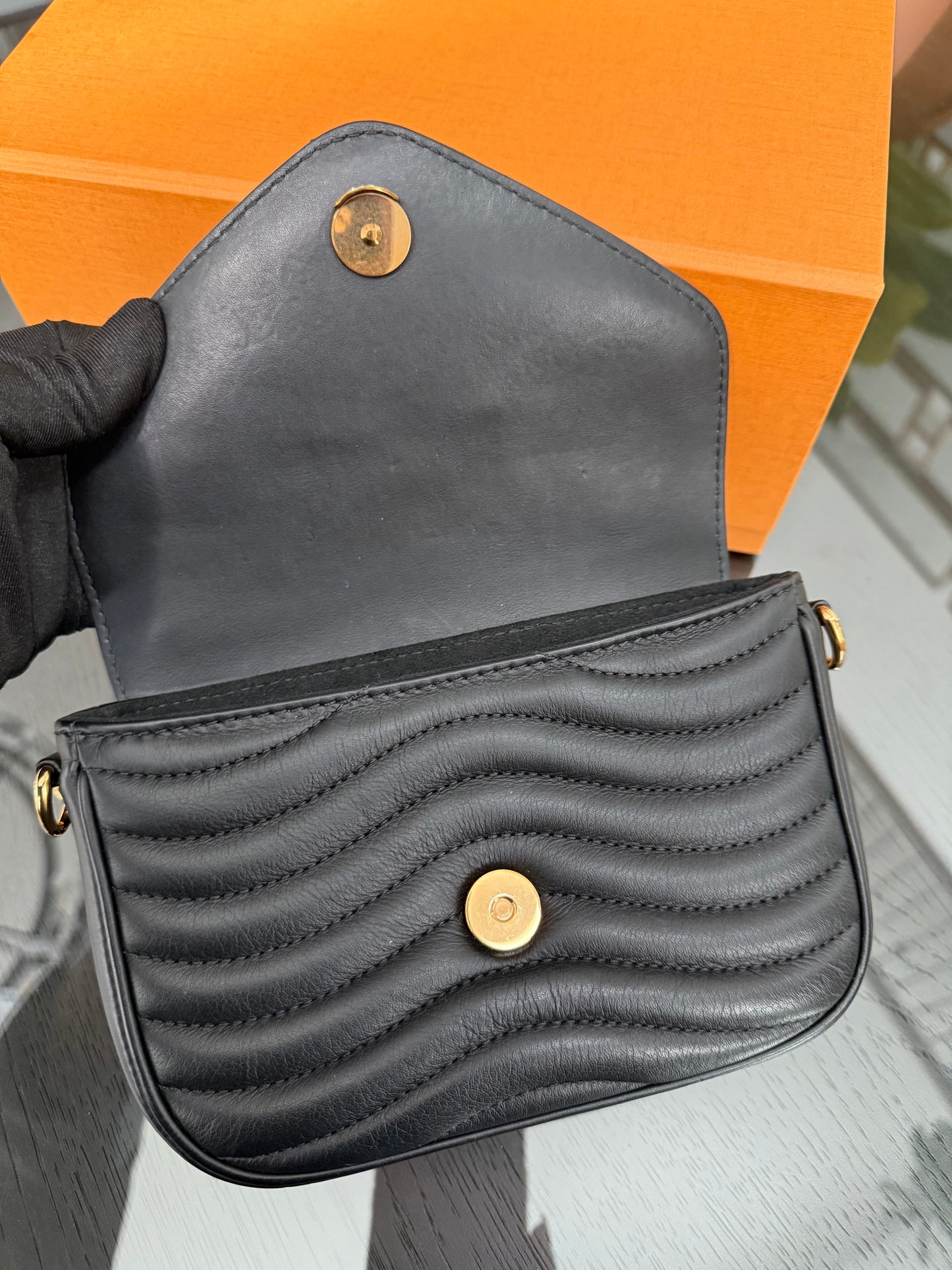 Multi Pochette New Wave Noir with Box, Dustbag and Paper bag