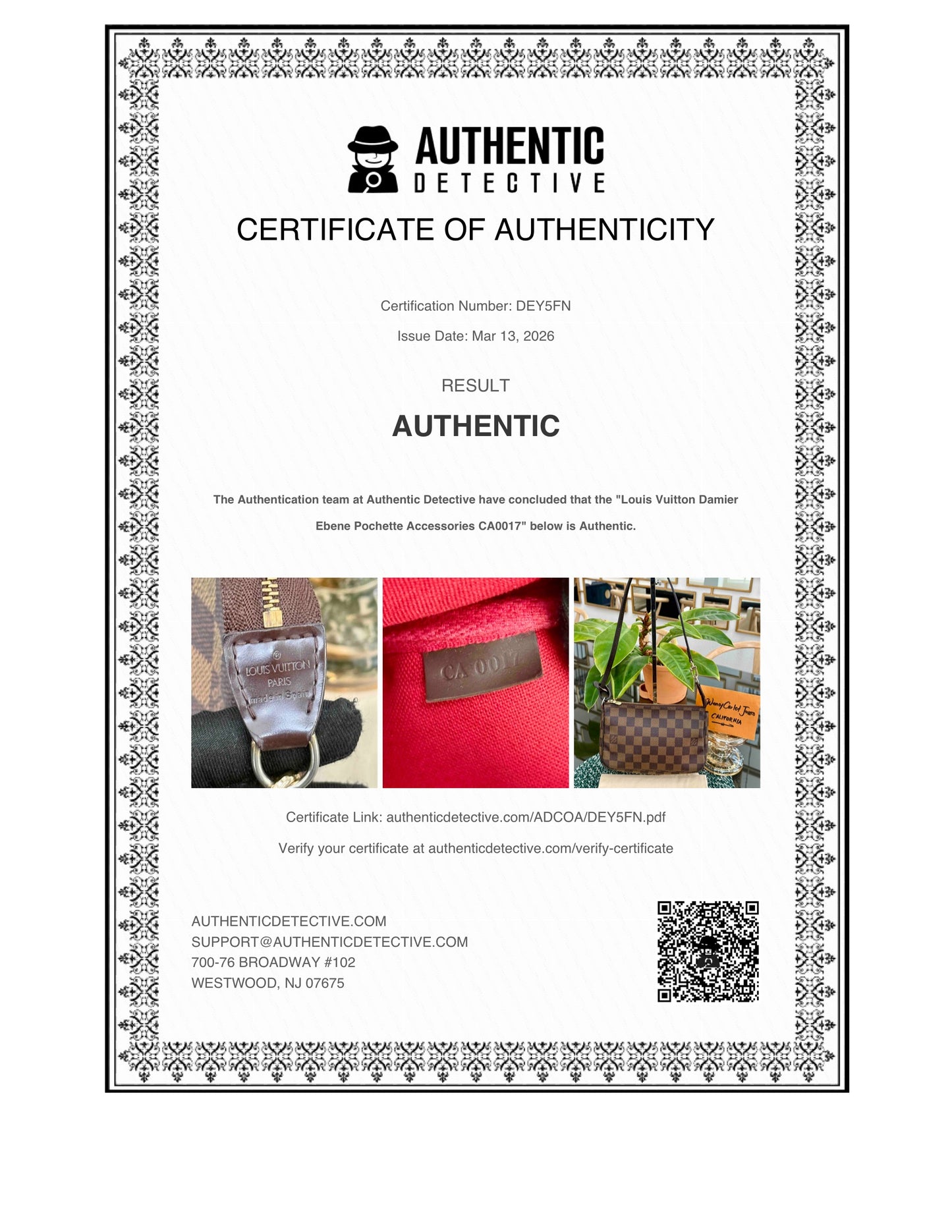 Pochette Accessories in DE with Non branded Strap ๐
Year: 2007