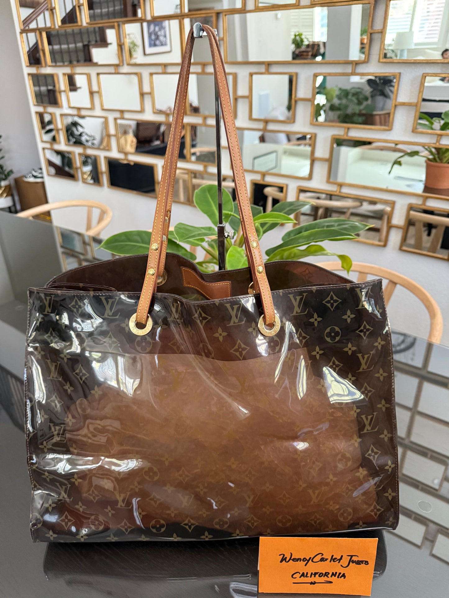Clear Monogram Vinyl Cabas Cruise GM Tote- ๐
Year: 2000