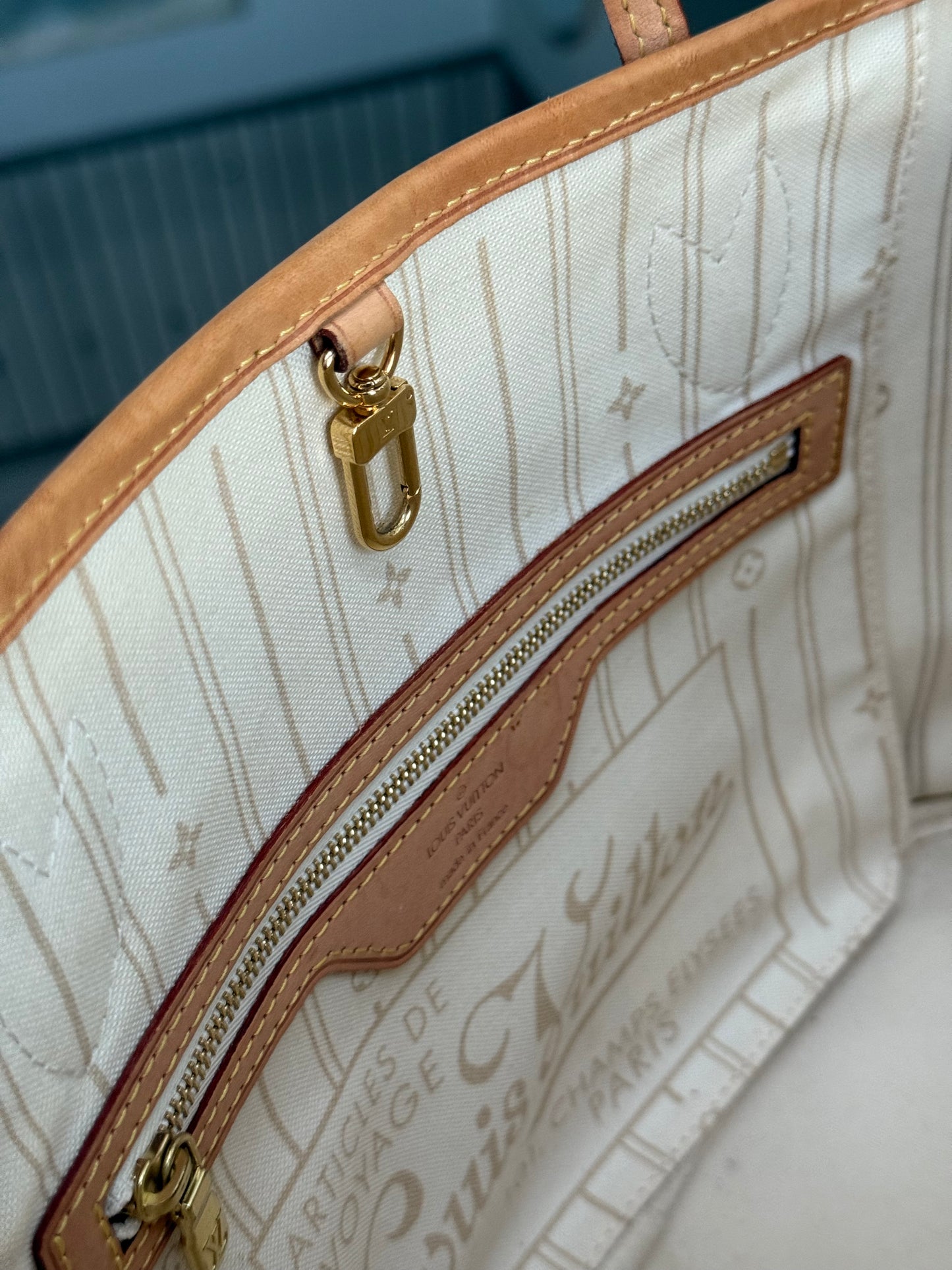 Neverfull PM in Azur with Dustbag and Insert Organizer ๐๏ธ Year: 2012