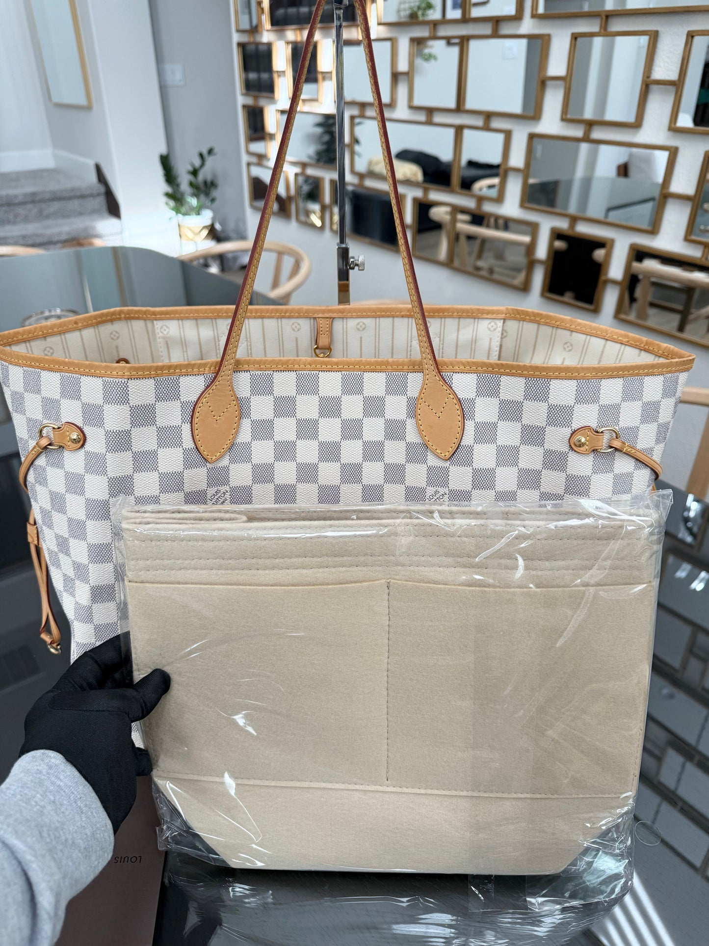 Neverfull GM Azur with Dustbag and Insert Organizer -๐๏ธ Year: 2012