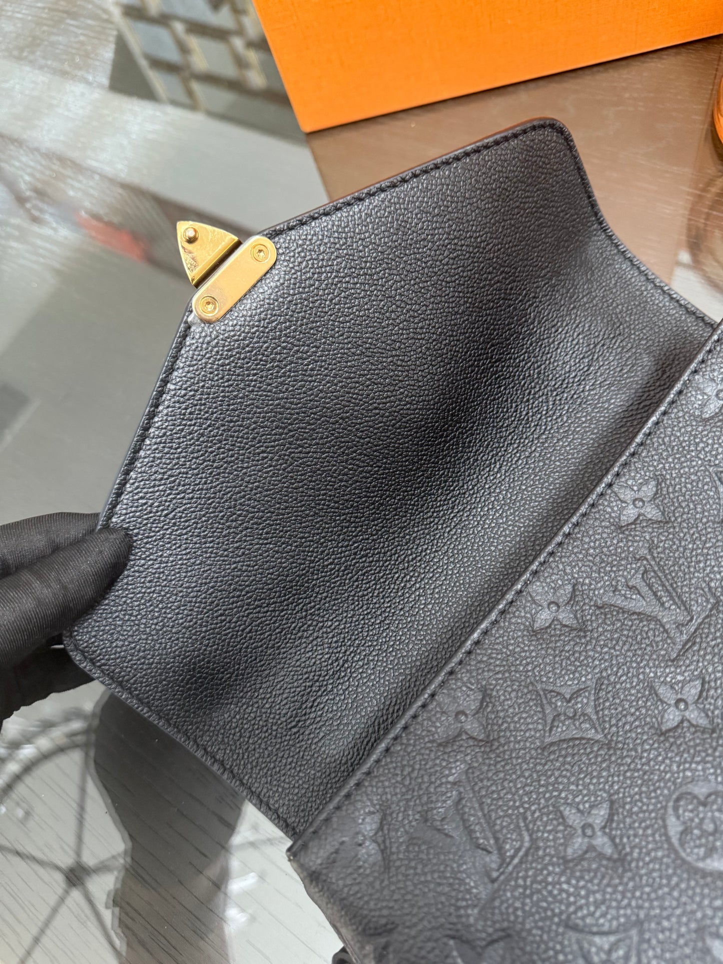 Pochette Metis Empriente Noir with Box, Dustbag, Receipt and Paper bag -Microchip & Authenticed
