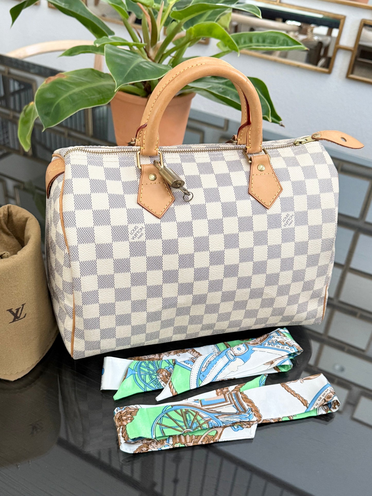 Speedy 30 Azur with lock π key, Dustbag, insert organizer and twilly ποΈ Year: 2011