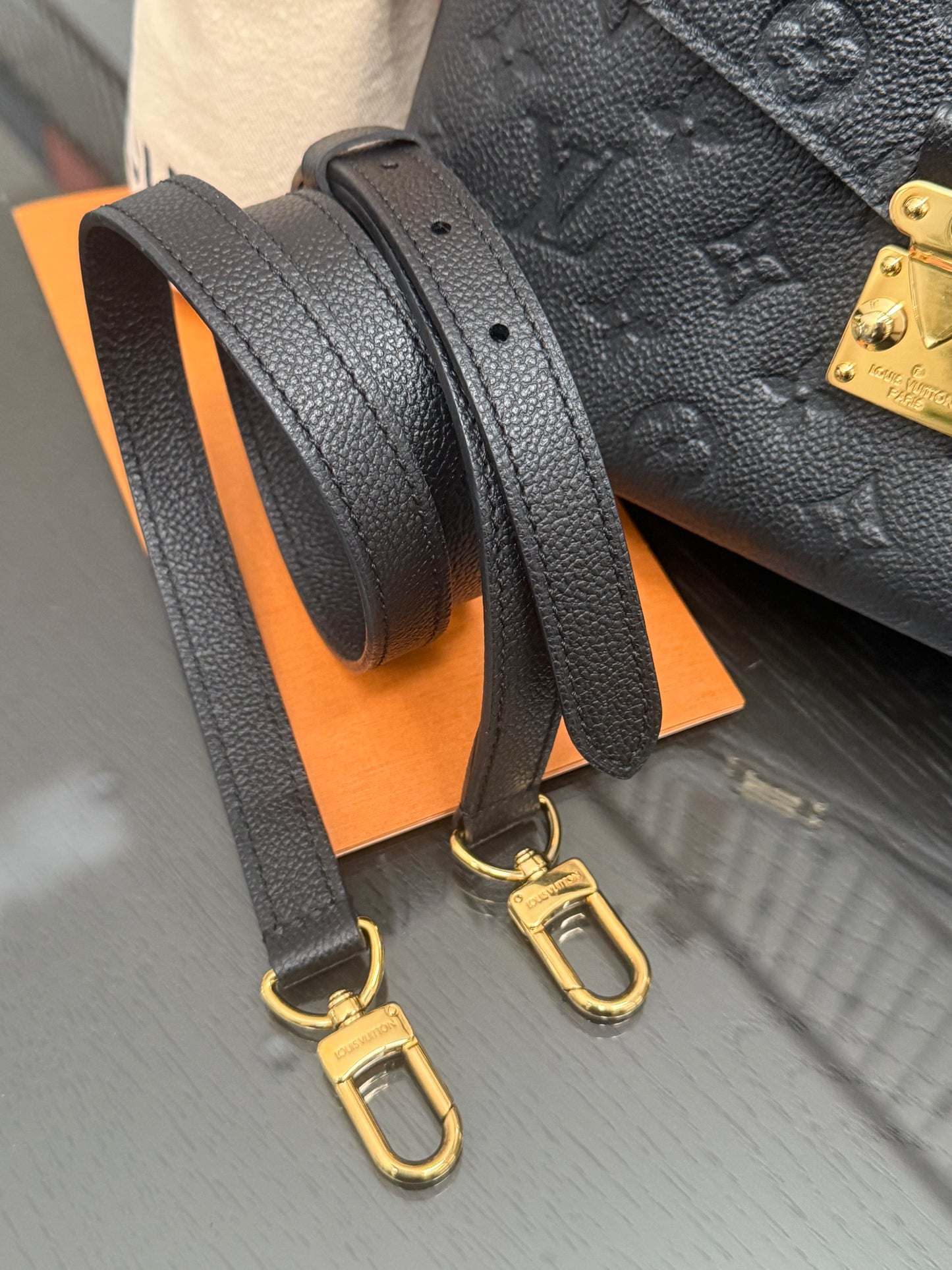 Pochette Metis Empriente Noir with Box, Dustbag, Receipt and Paper bag -Microchip & Authenticed