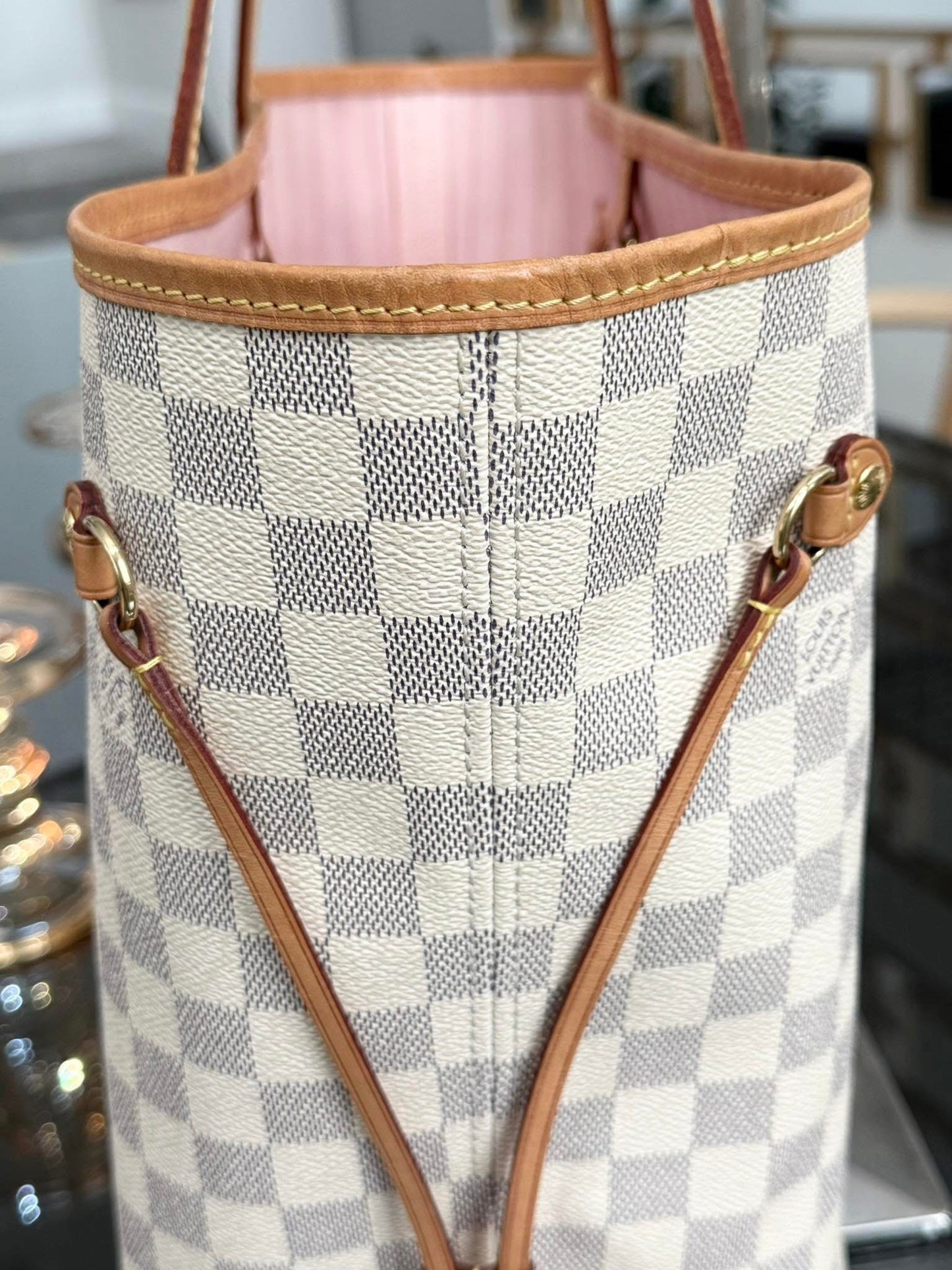 Neverfull MM in Rose Ballerine w/ Dustbag, Receipt and Insert Organizer -ποΈ Microchip