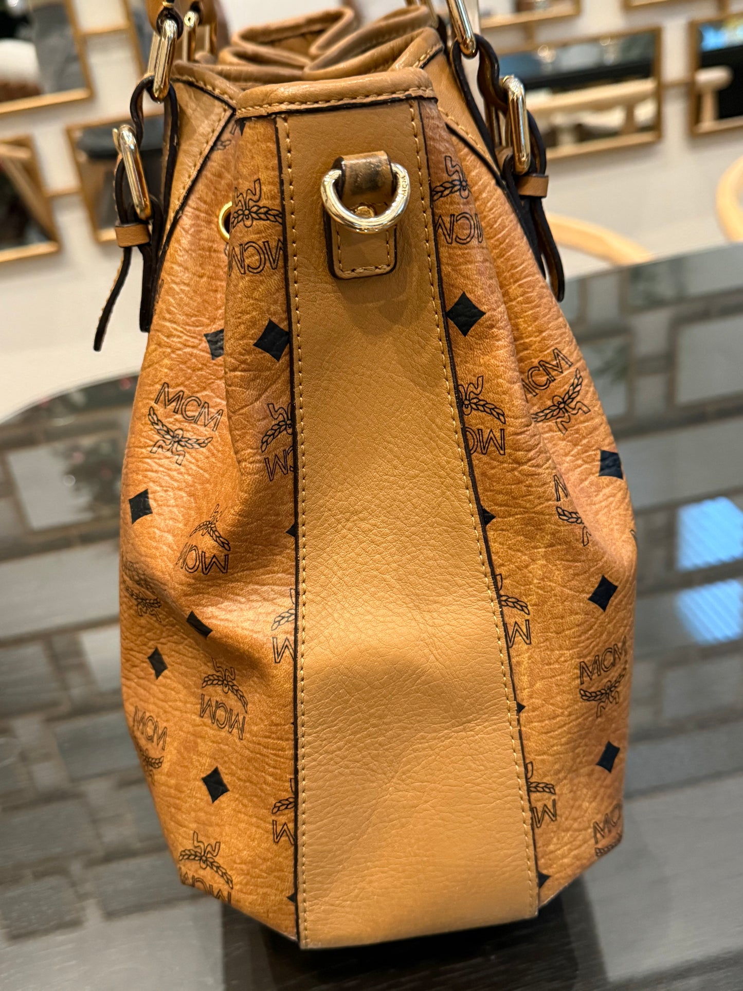 MCM Bucket Bag (No Strap)