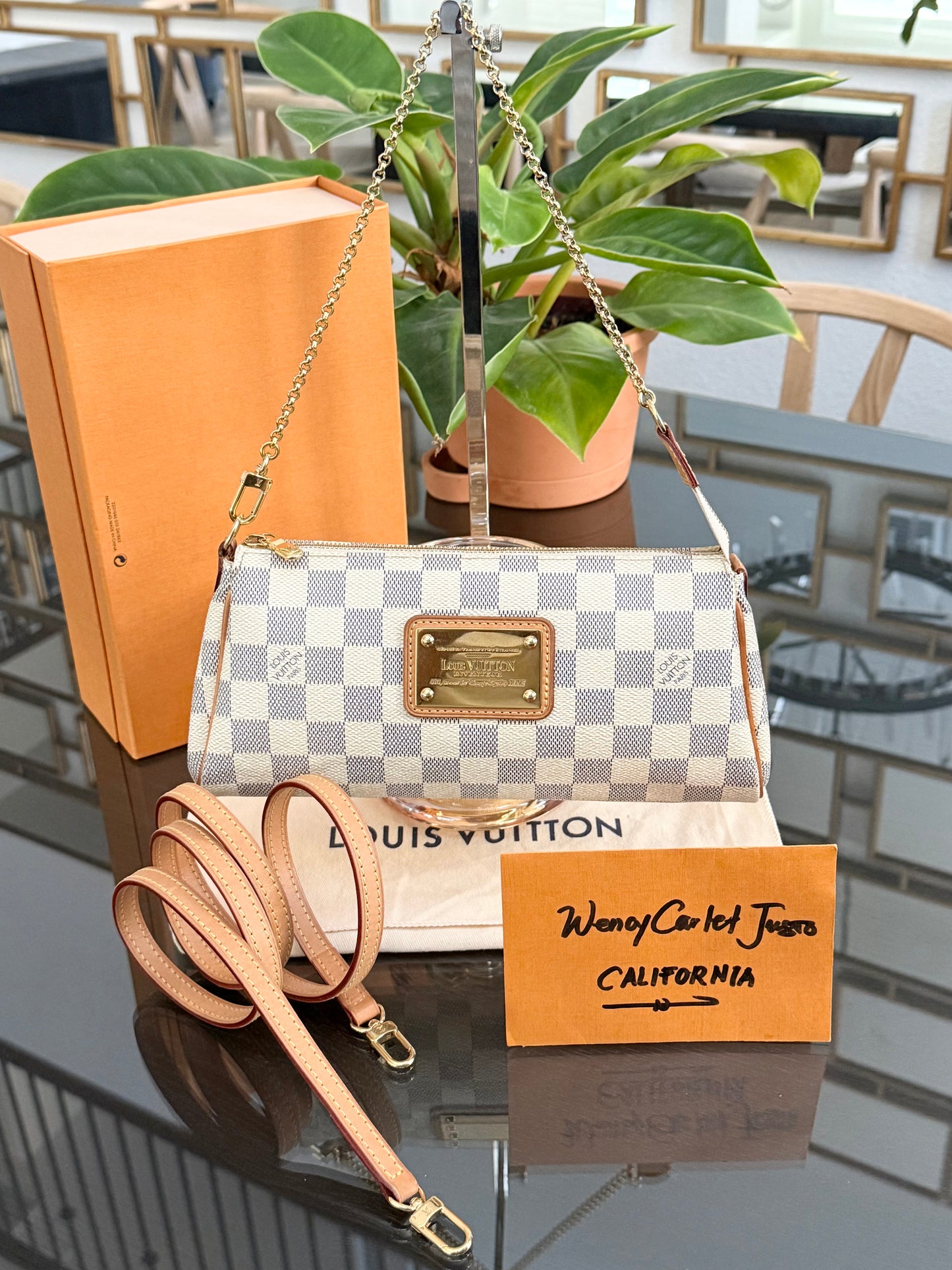 Eva Clutch in Azur with Dustbag and box ๐๏ธ Year: 2010