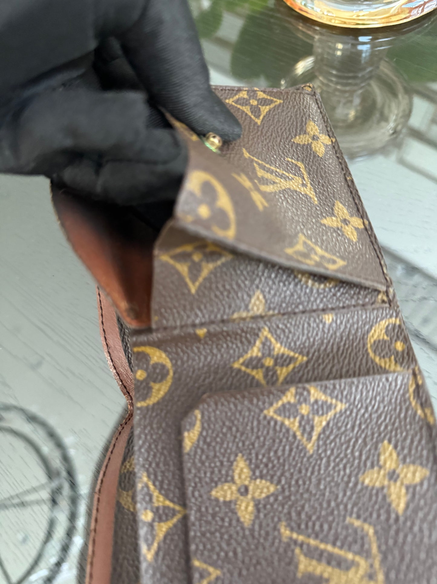 Vintage Monogram Mens Bifold Wallet ๐๏ธ Year: Pre Date