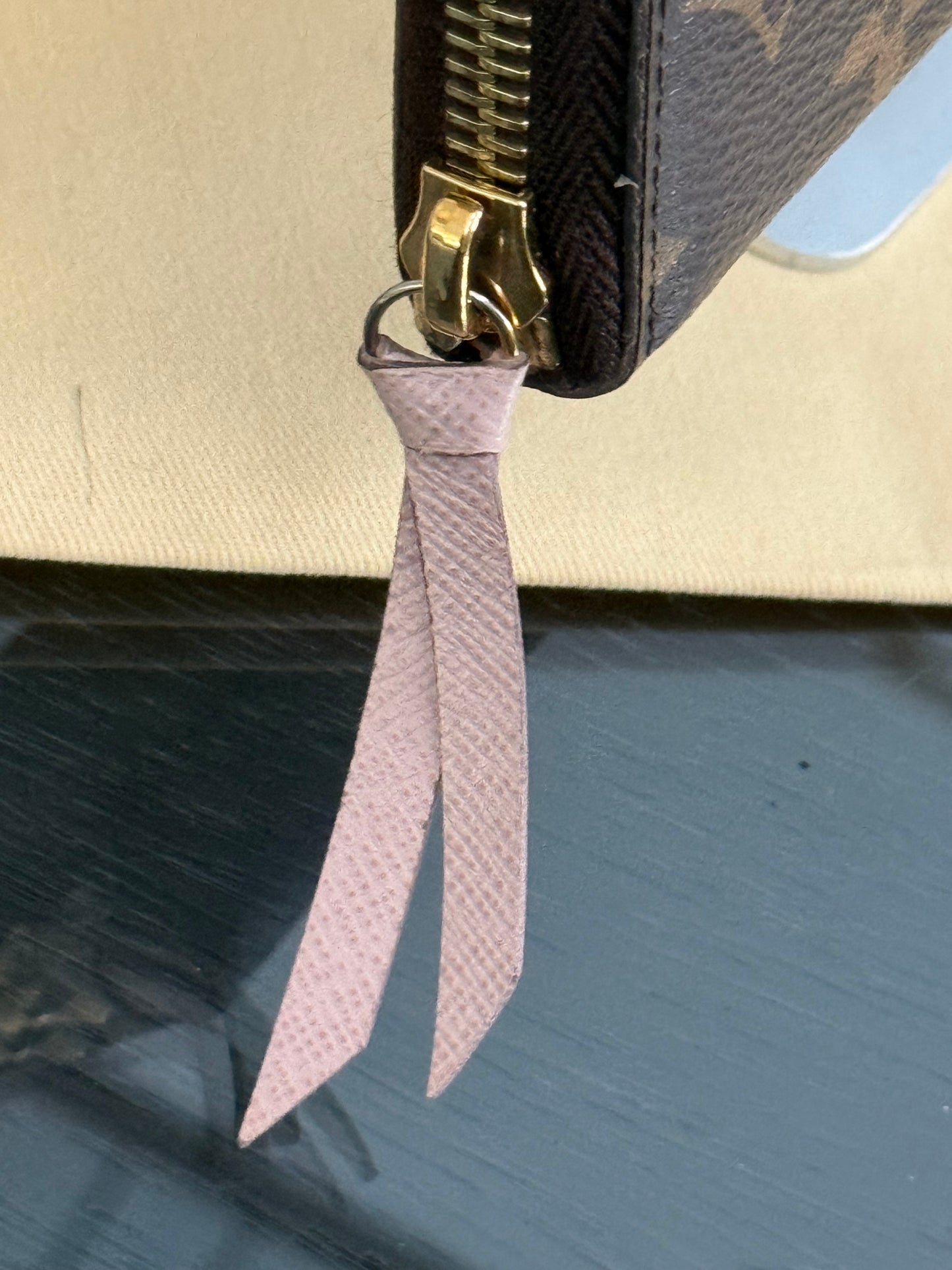 Clemence Wallet in Rose Ballerine Monogram with Dustbag and Box π
Microchipped