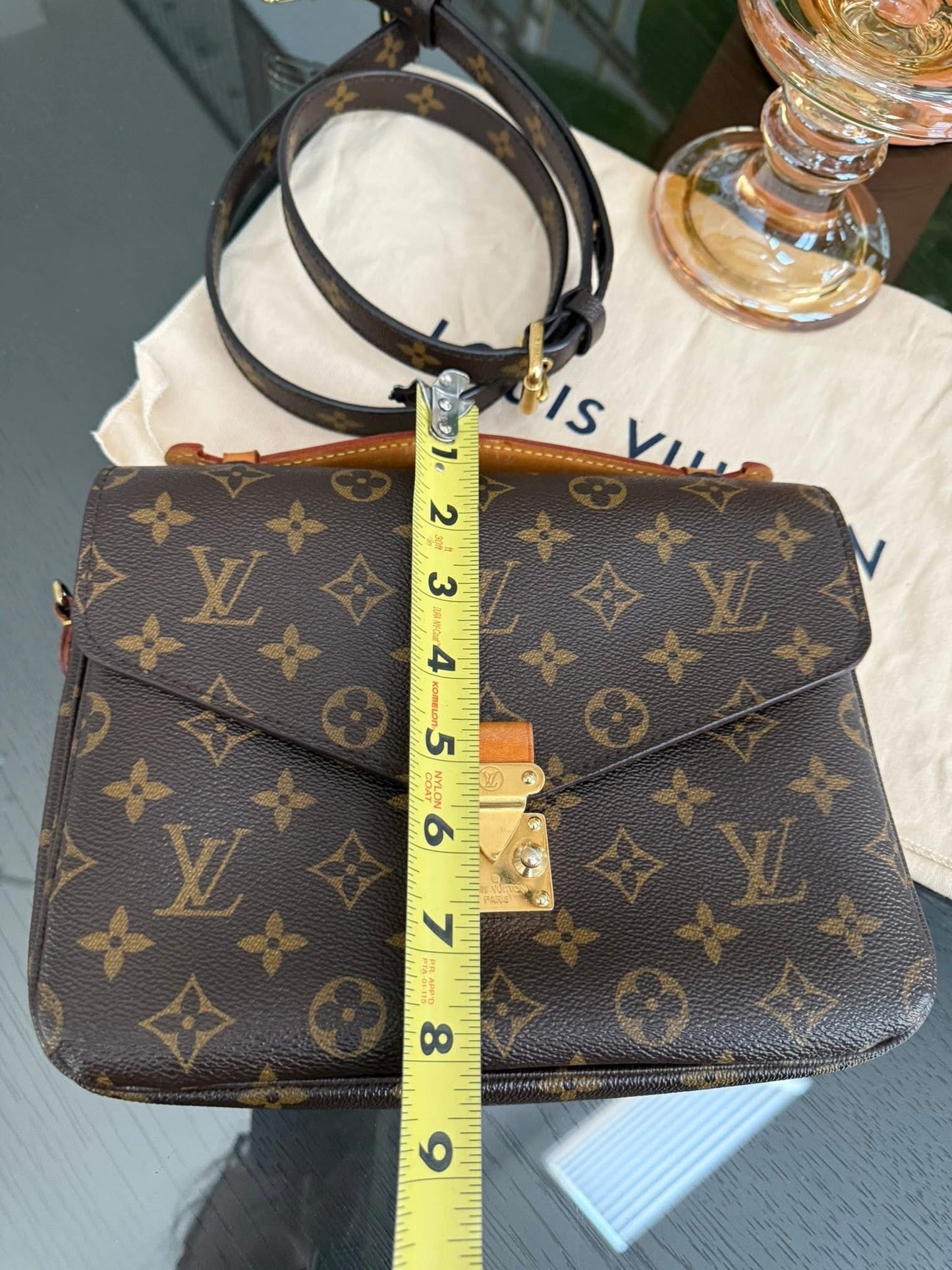 Pochette Metis in Monogram with Box, Dustbag and Paper bag -Year 2015
