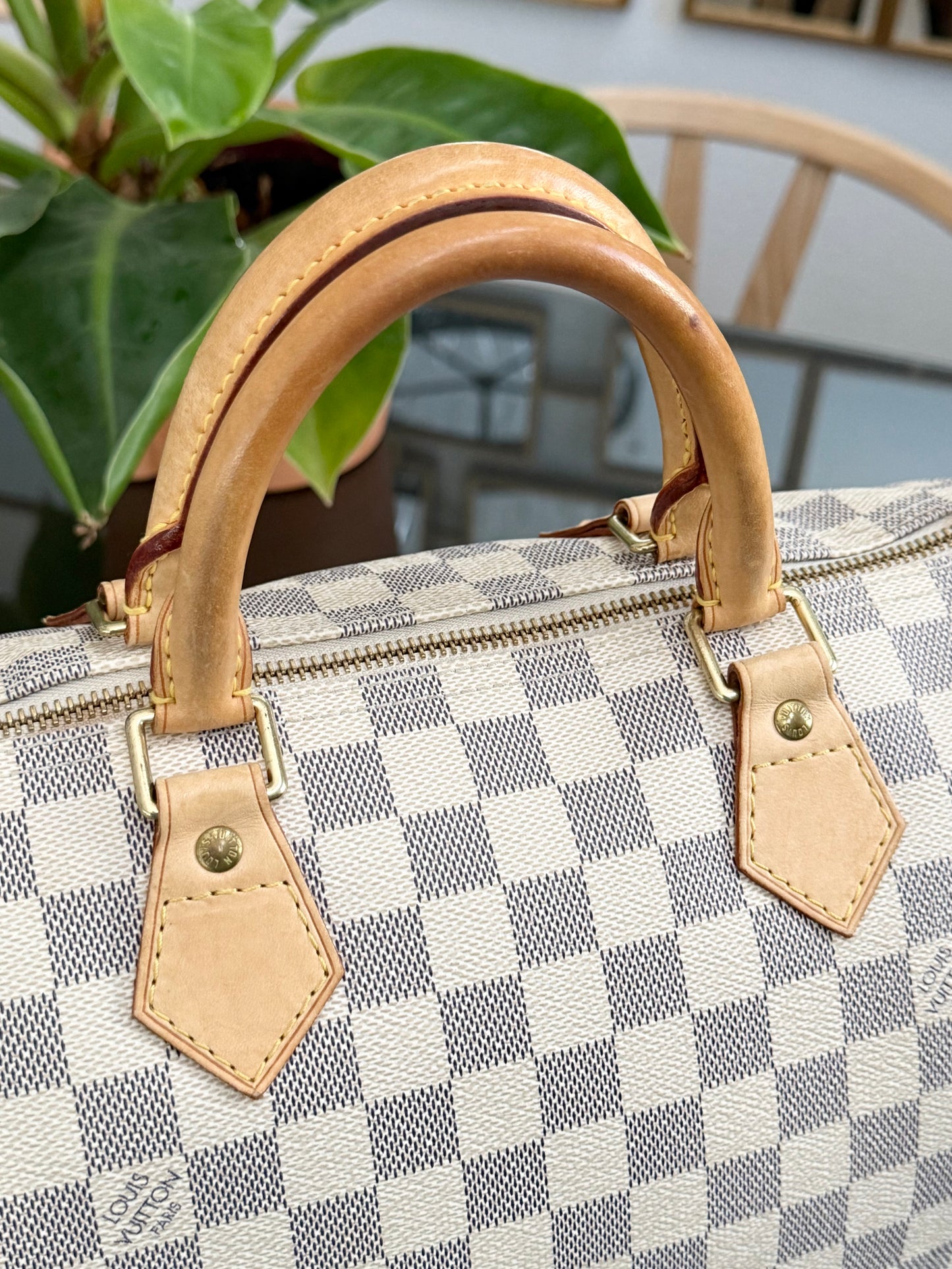 Speedy 30 in Damier Azur with lock π key, Dustbag and Insert Organizer -ποΈ Year 2007