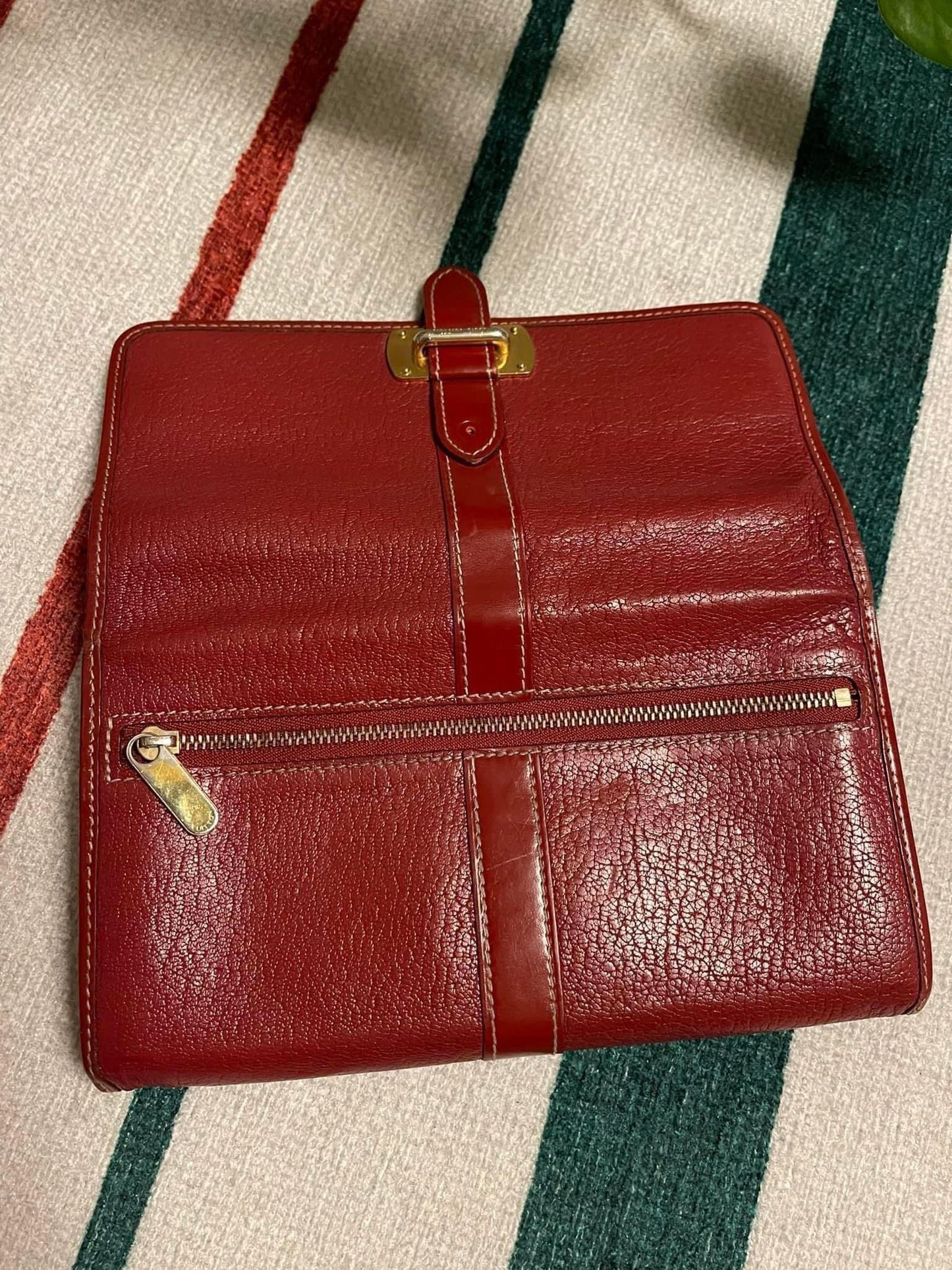 Red Suhali Leather Le Favori Wallet -YEAR 2009