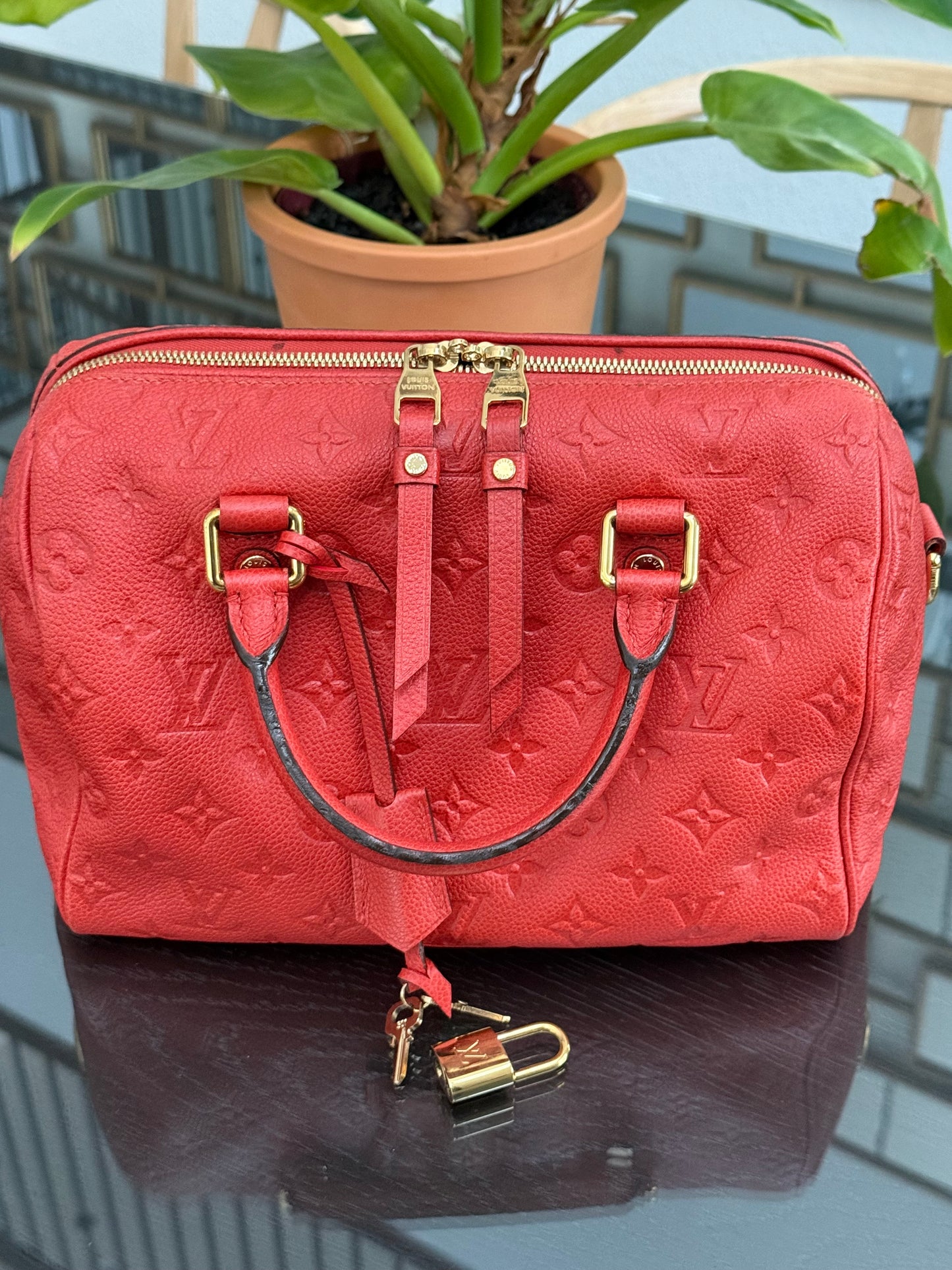 🌺Empriente Speedy 25 Bandoulier with lock 🔐 keys -🗓️ Year: 2012