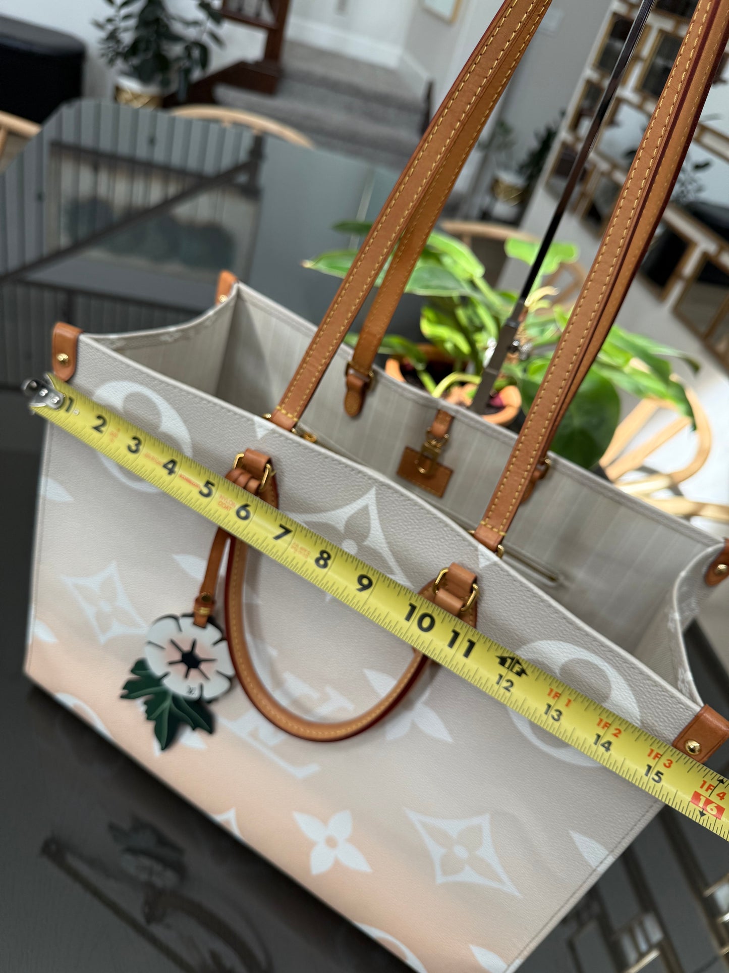 On The Go GM By The Pool in Monogram with Dustbag and Insert Organizer -Microchip