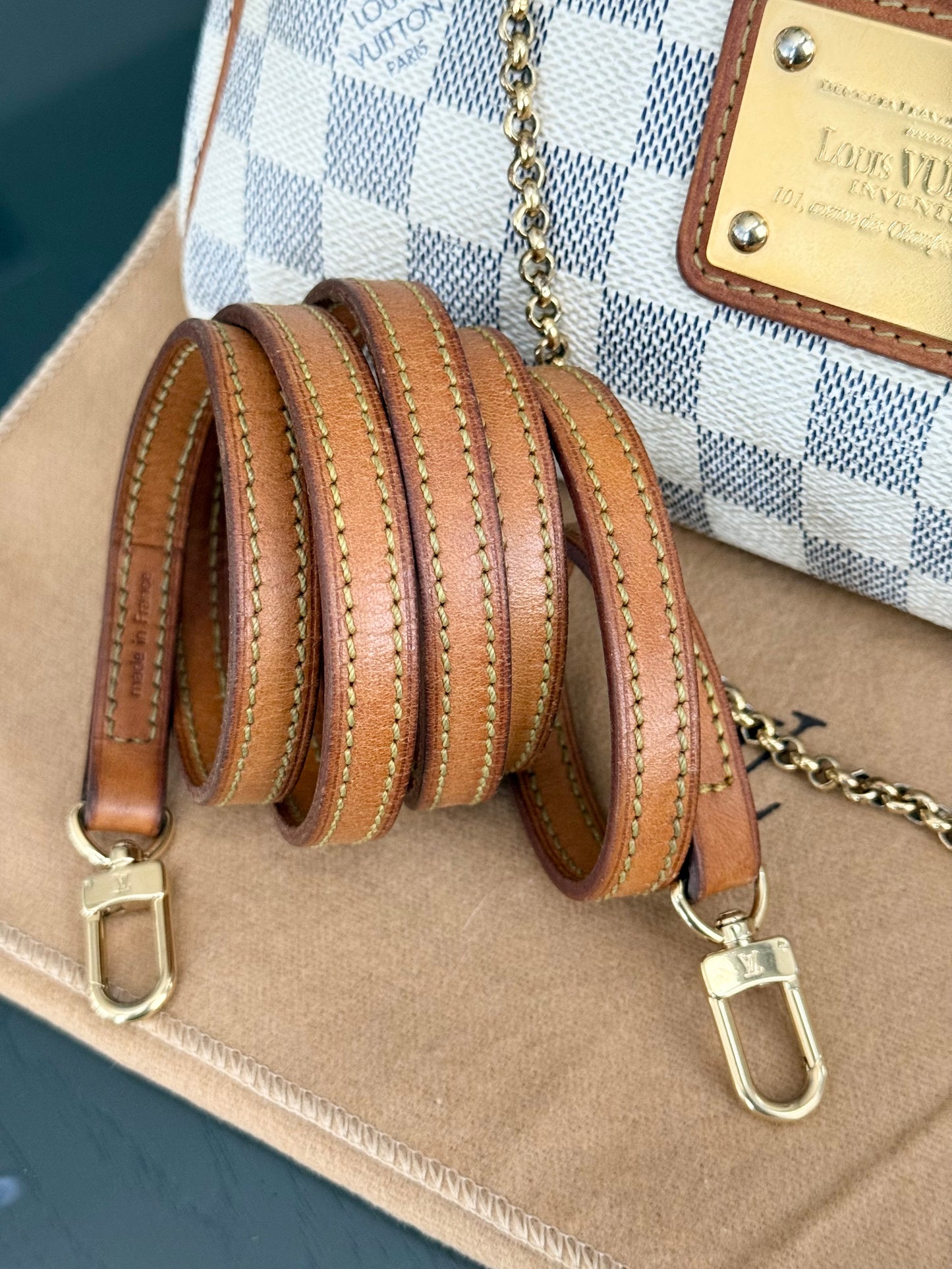 Eva Clutch in Azur with Dustbag , box and Paper bag-๐๏ธ Year: 2011