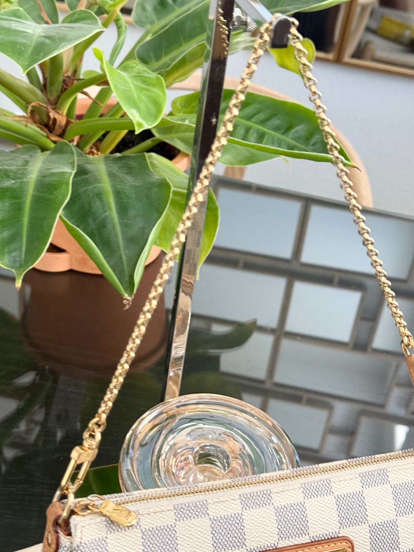 Eva Clutch in Azur with Dustbag and box ๐๏ธ Year: 2010