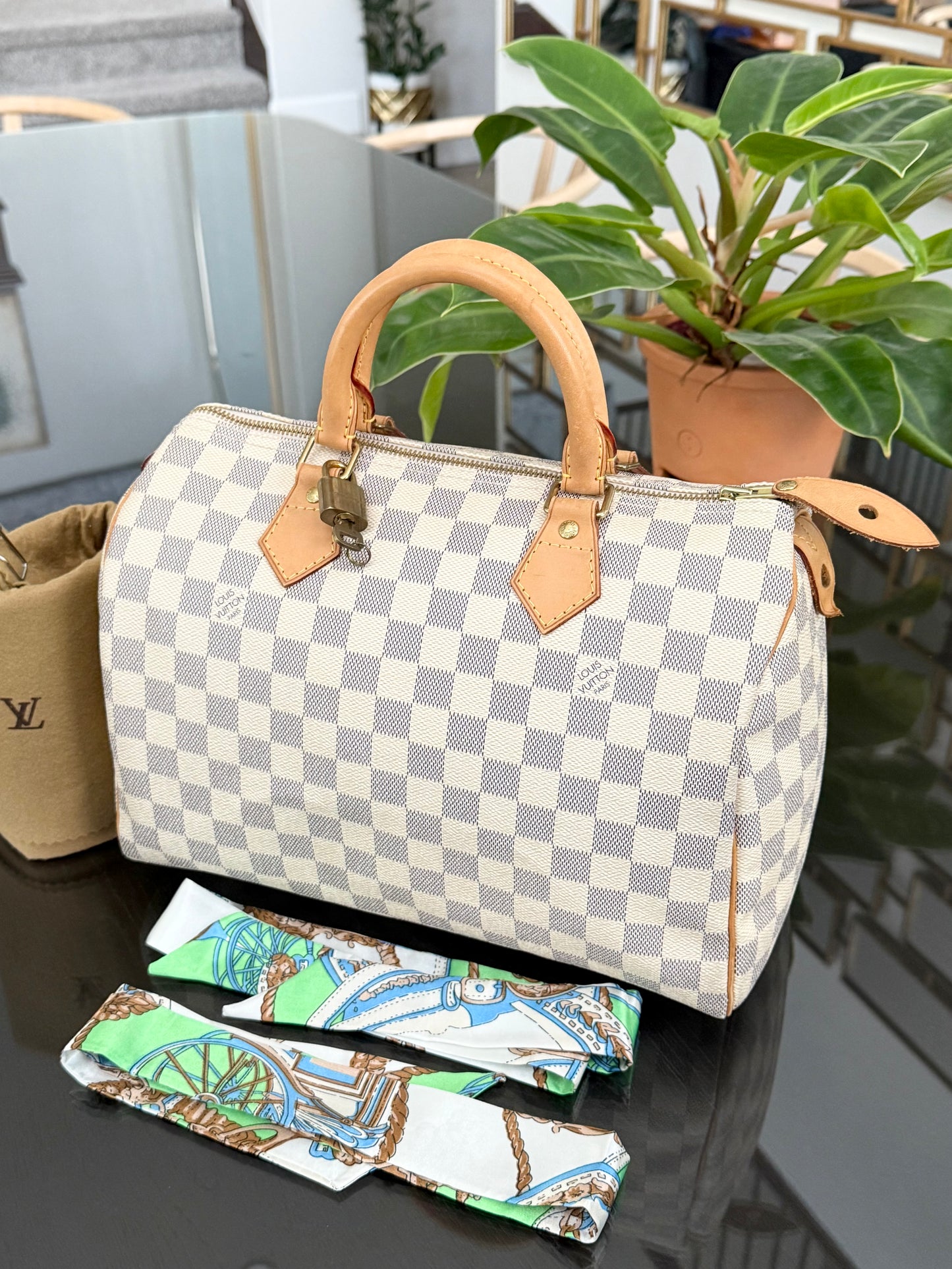 Speedy 30 Azur with lock π key, Dustbag, insert organizer and twilly ποΈ Year: 2011