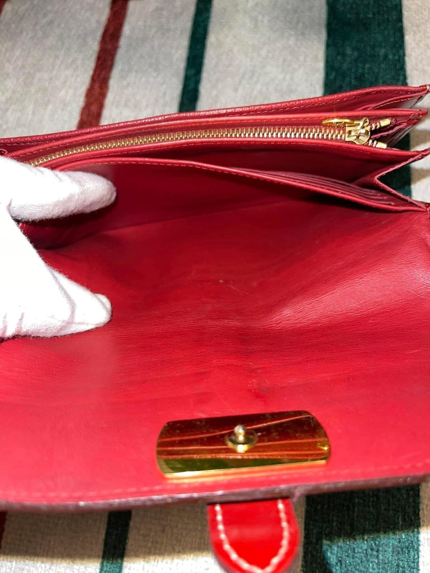 Red Suhali Leather Le Favori Wallet -YEAR 2009
