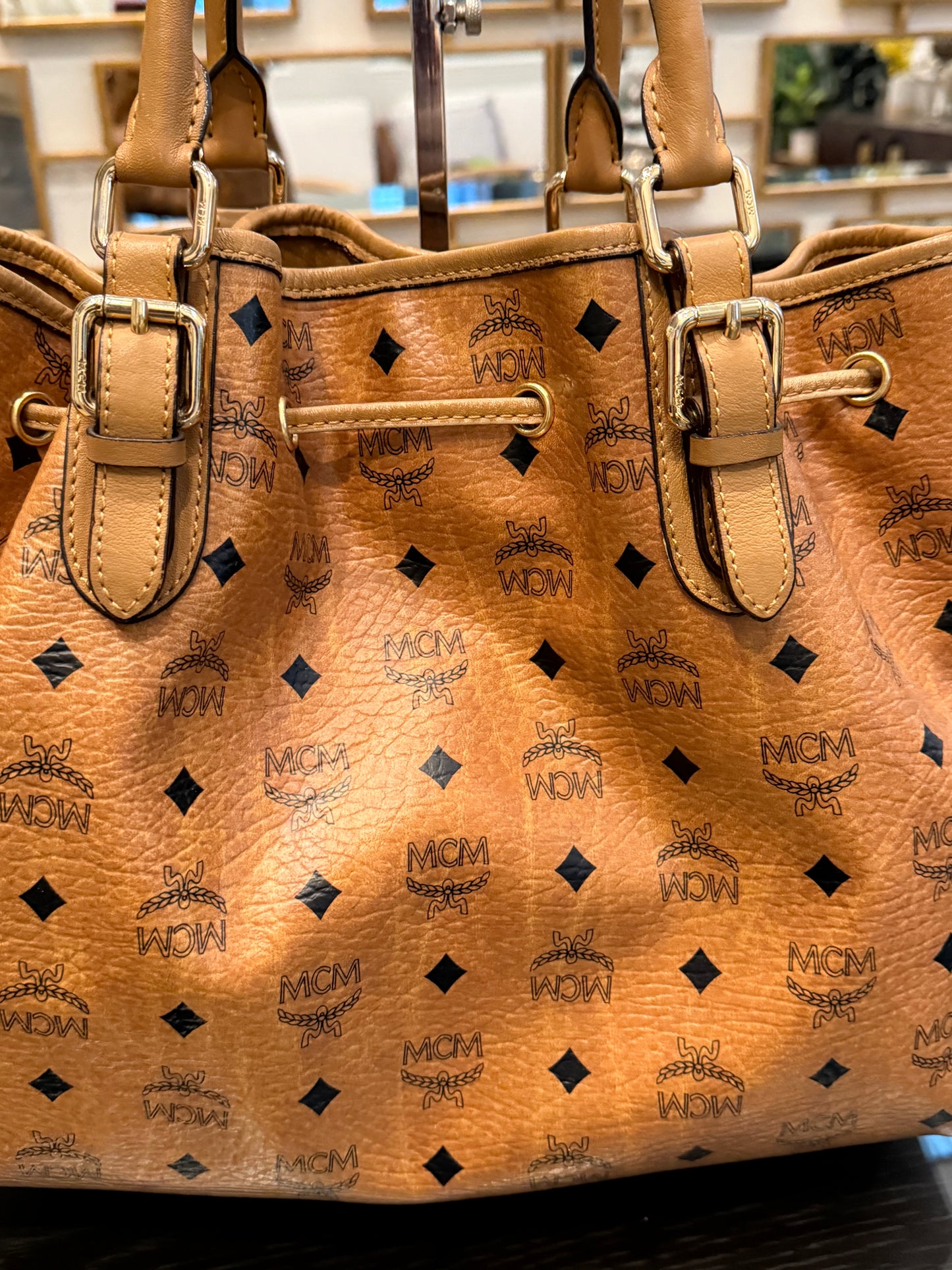 MCM Bucket Bag (No Strap)
