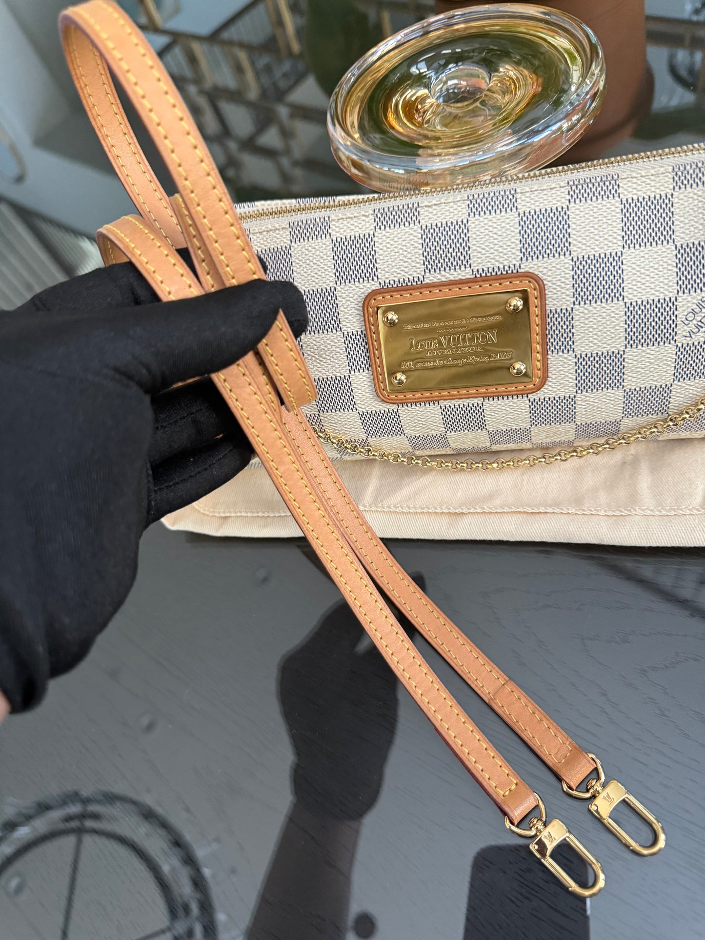 Eva Clutch in Azur with Dustbag and box ๐๏ธ Year: 2010