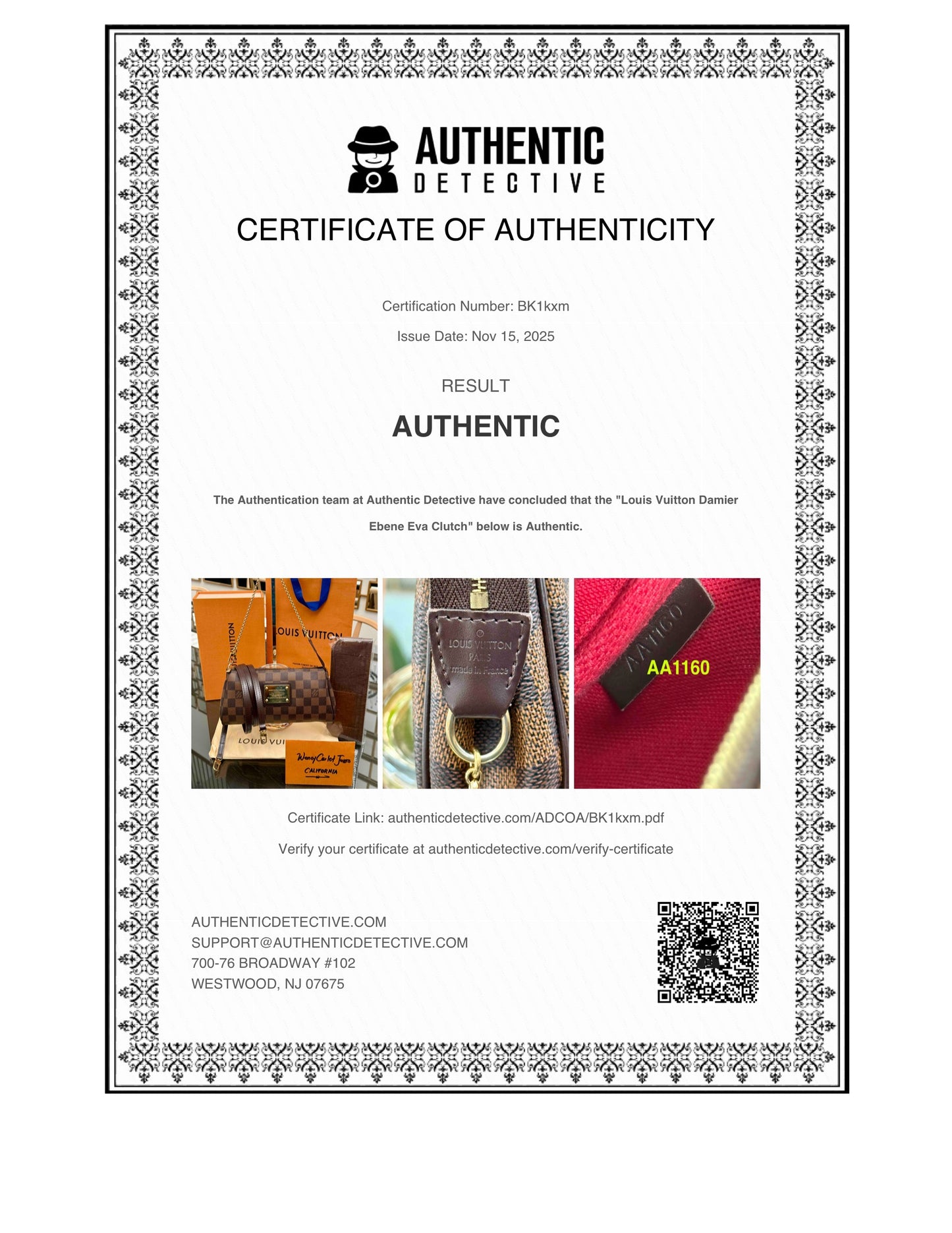 Eva Clutch in DE with Dustbag, Insert Organizer, Box and Paper bag🗓️ Year: 2010