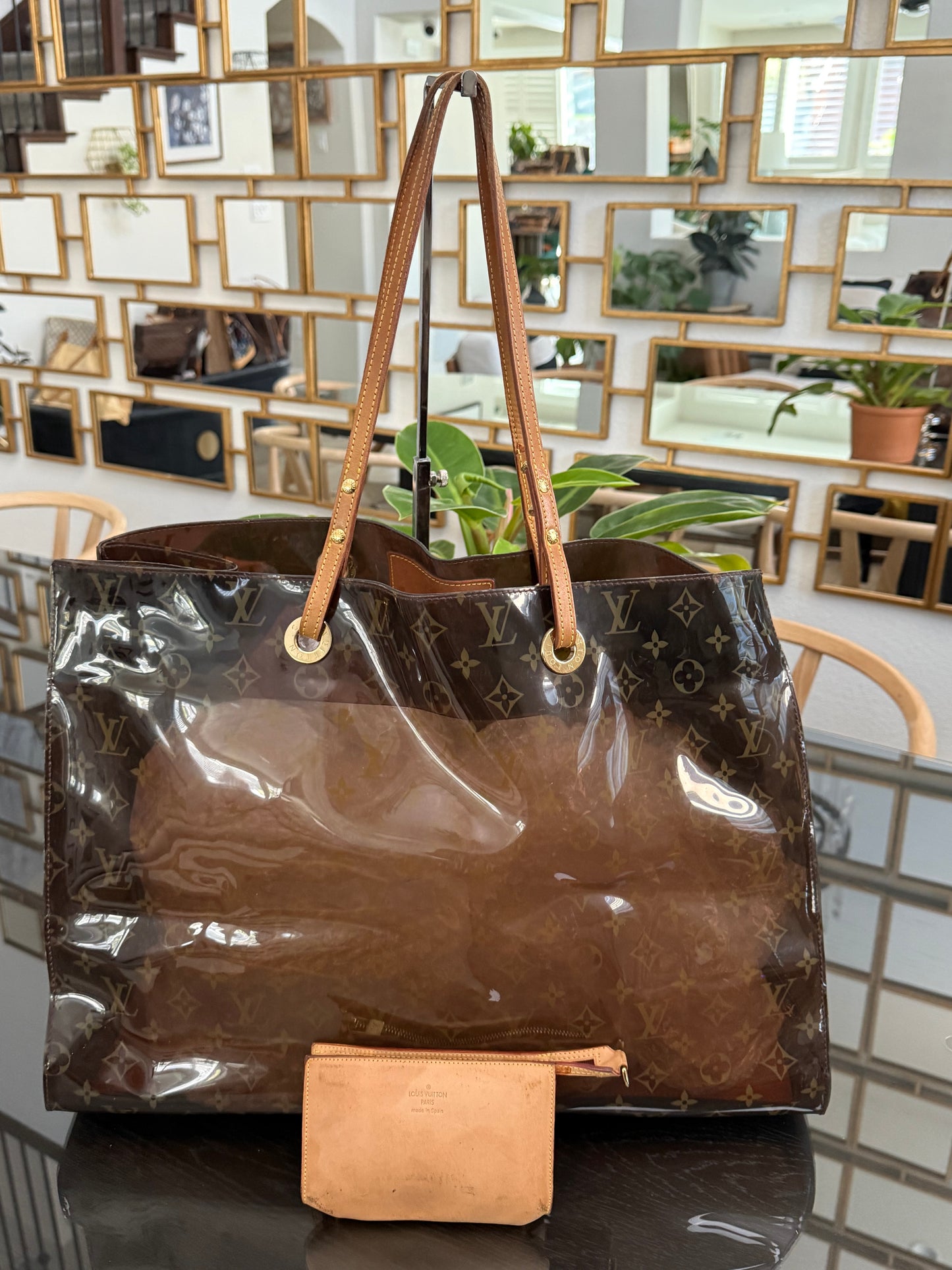 Clear Monogram Vinyl Cabas Cruise GM Tote- ๐
Year: 2000