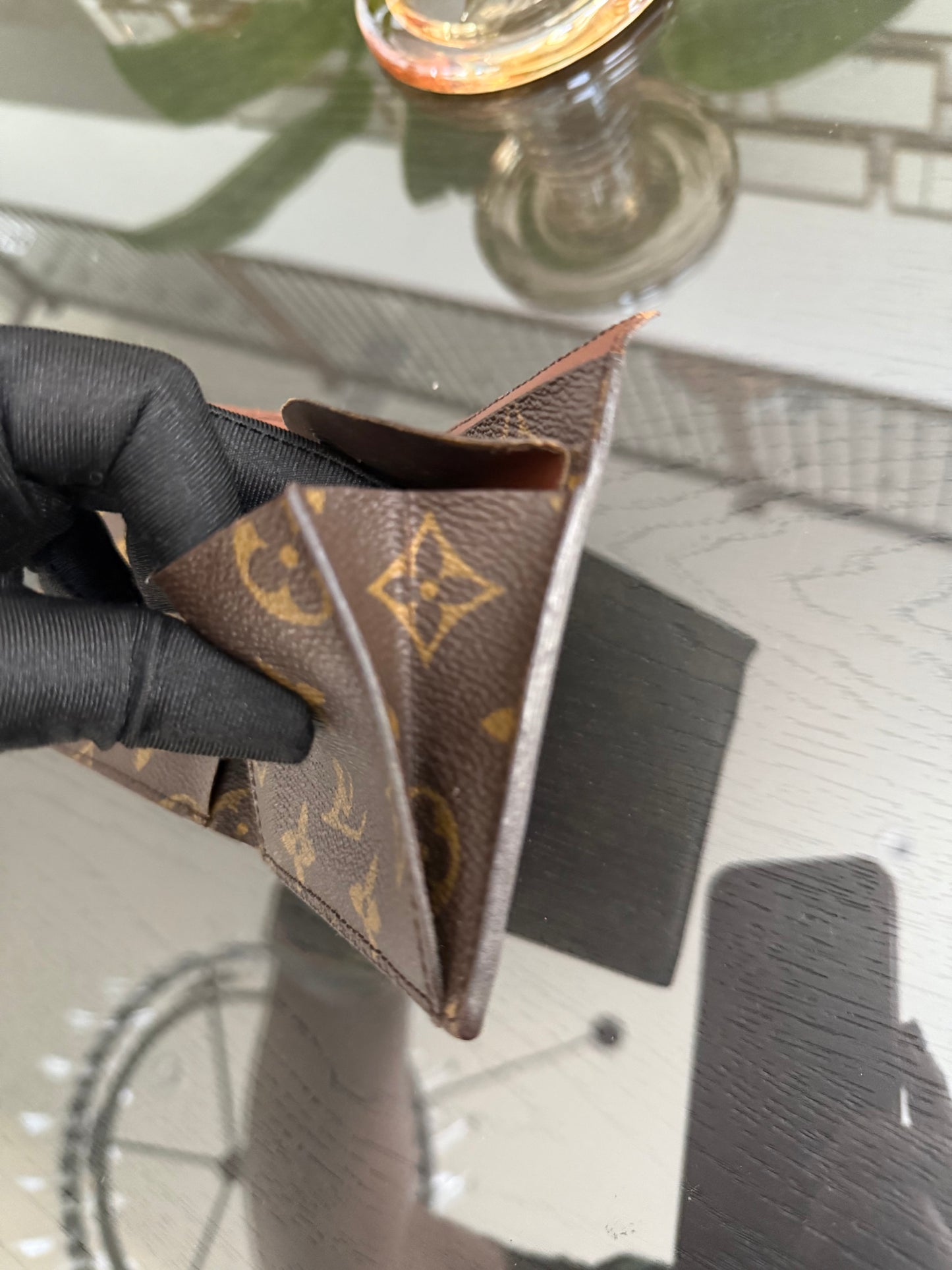 Vintage Monogram Mens Bifold Wallet ๐๏ธ Year: Pre Date