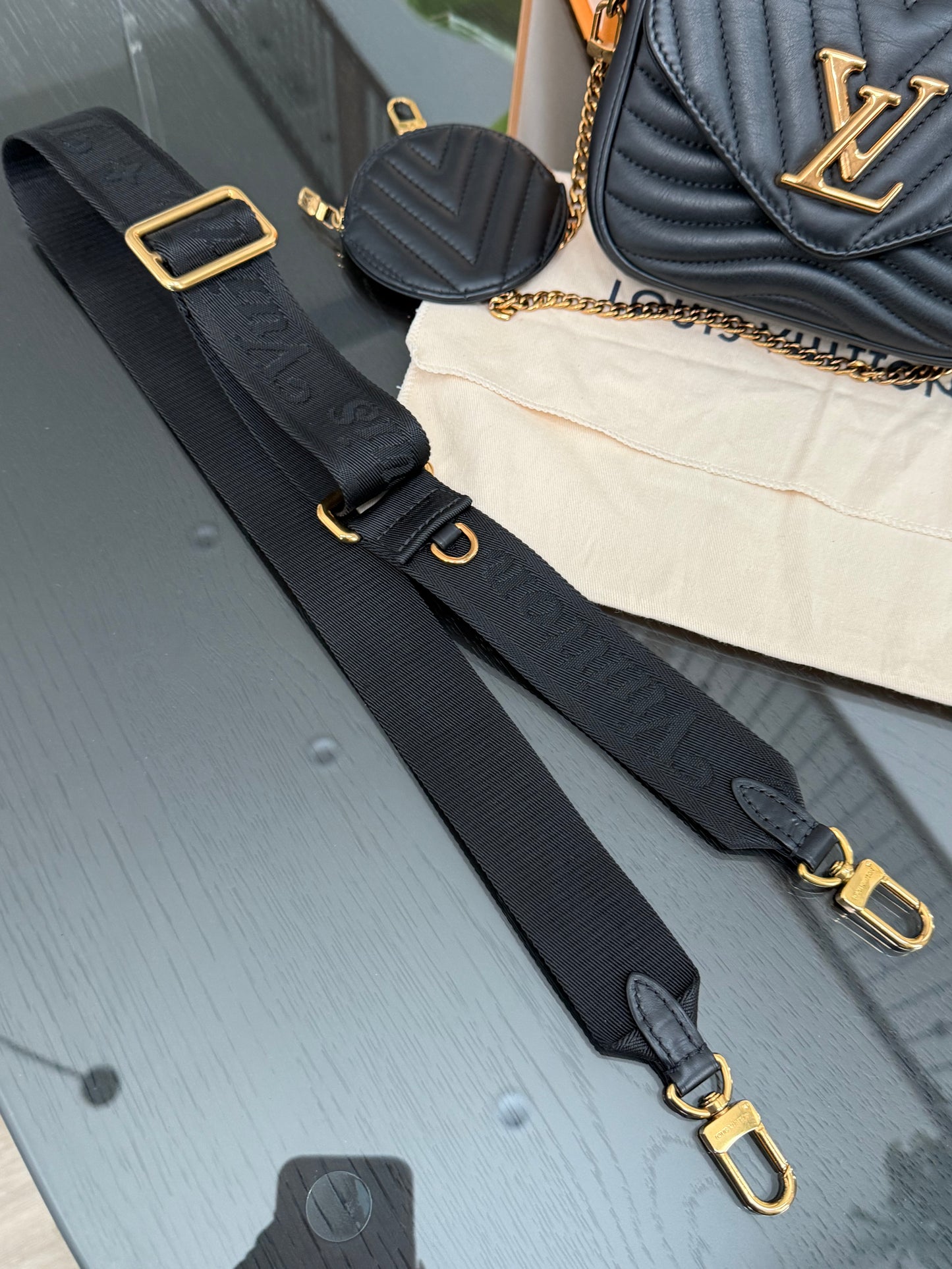 Multi Pochette New Wave Noir with Box, Dustbag and Paper bag