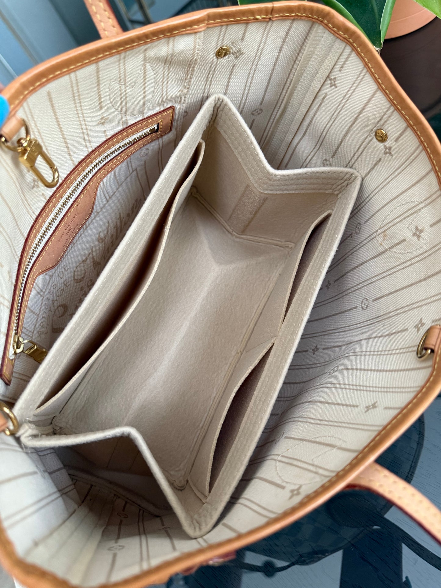 Neverfull PM in Azur with Dustbag and Insert Organizer ๐๏ธ Year: 2012