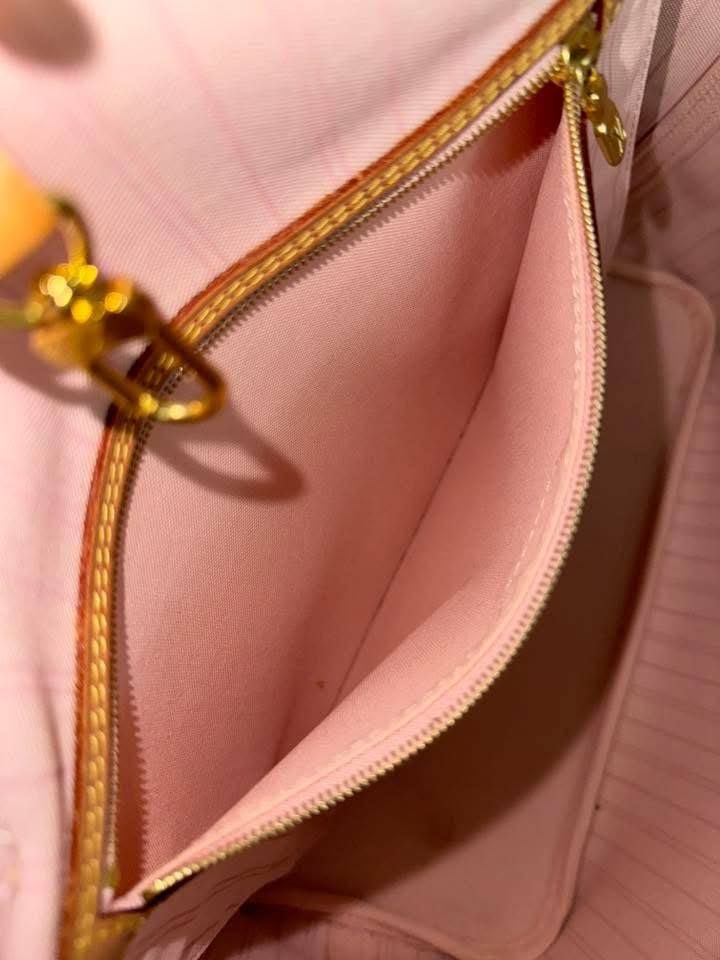 Neverfull MM in Rose Ballerine w/ Dustbag, Receipt and Insert Organizer -ποΈ Microchip