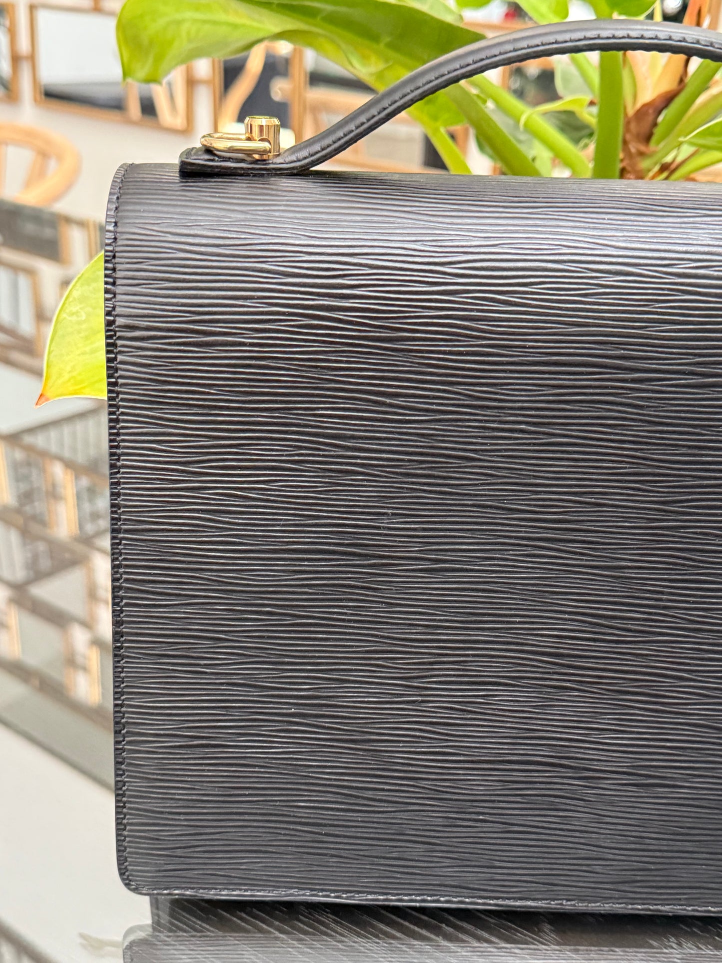 Epi Black Monceau 28 Crossbody 2 Way Bag - 📅 Year: 1997