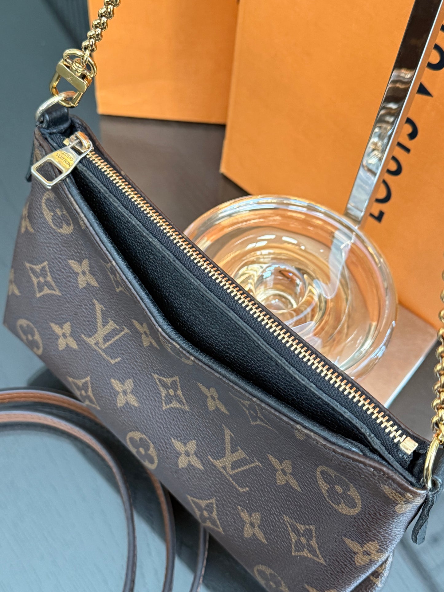 Pallas Clutch w/ Box , Receipt, and Paper bag-Year: 2017