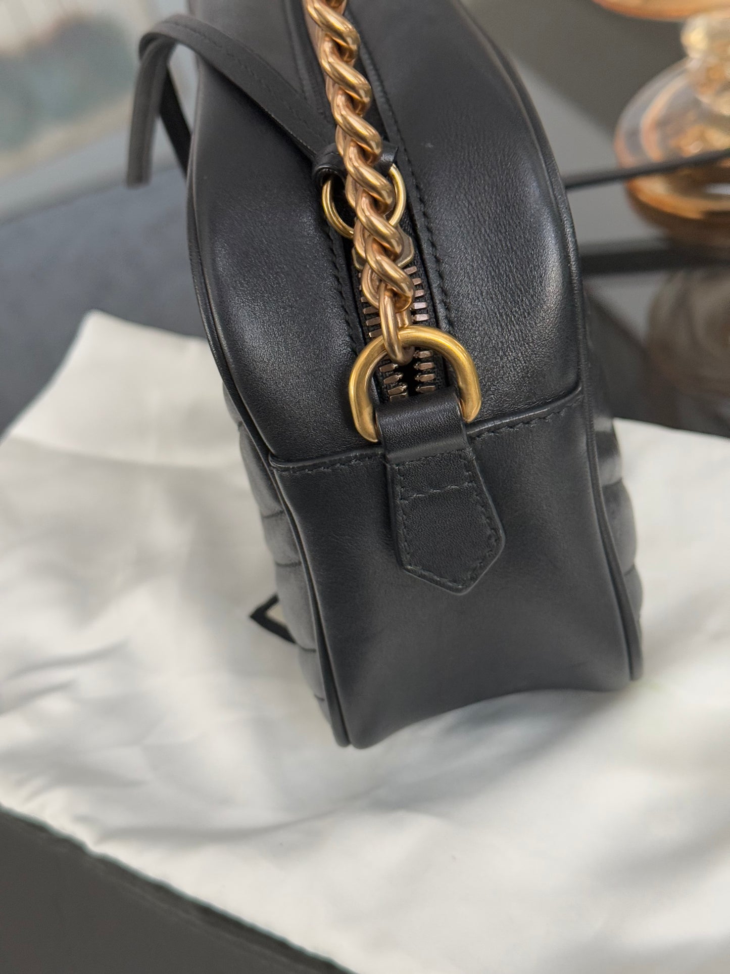 GUCCI Marmont Chain Small Shoulder/ Crossbody Bag