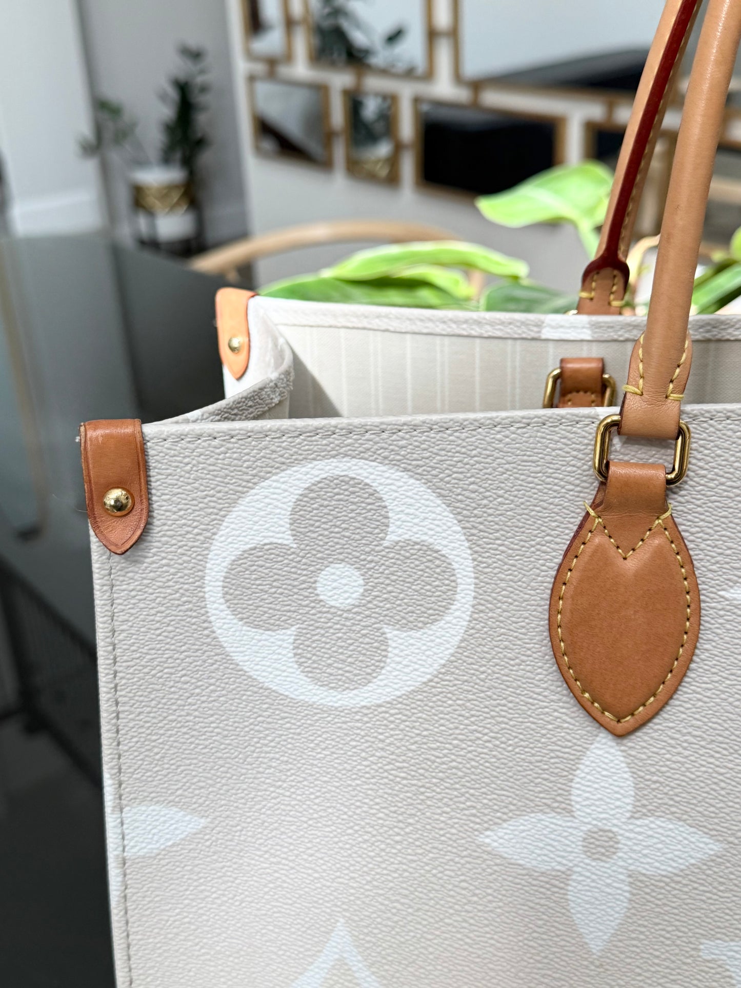 On The Go GM By The Pool in Monogram with Dustbag and Insert Organizer -Microchip