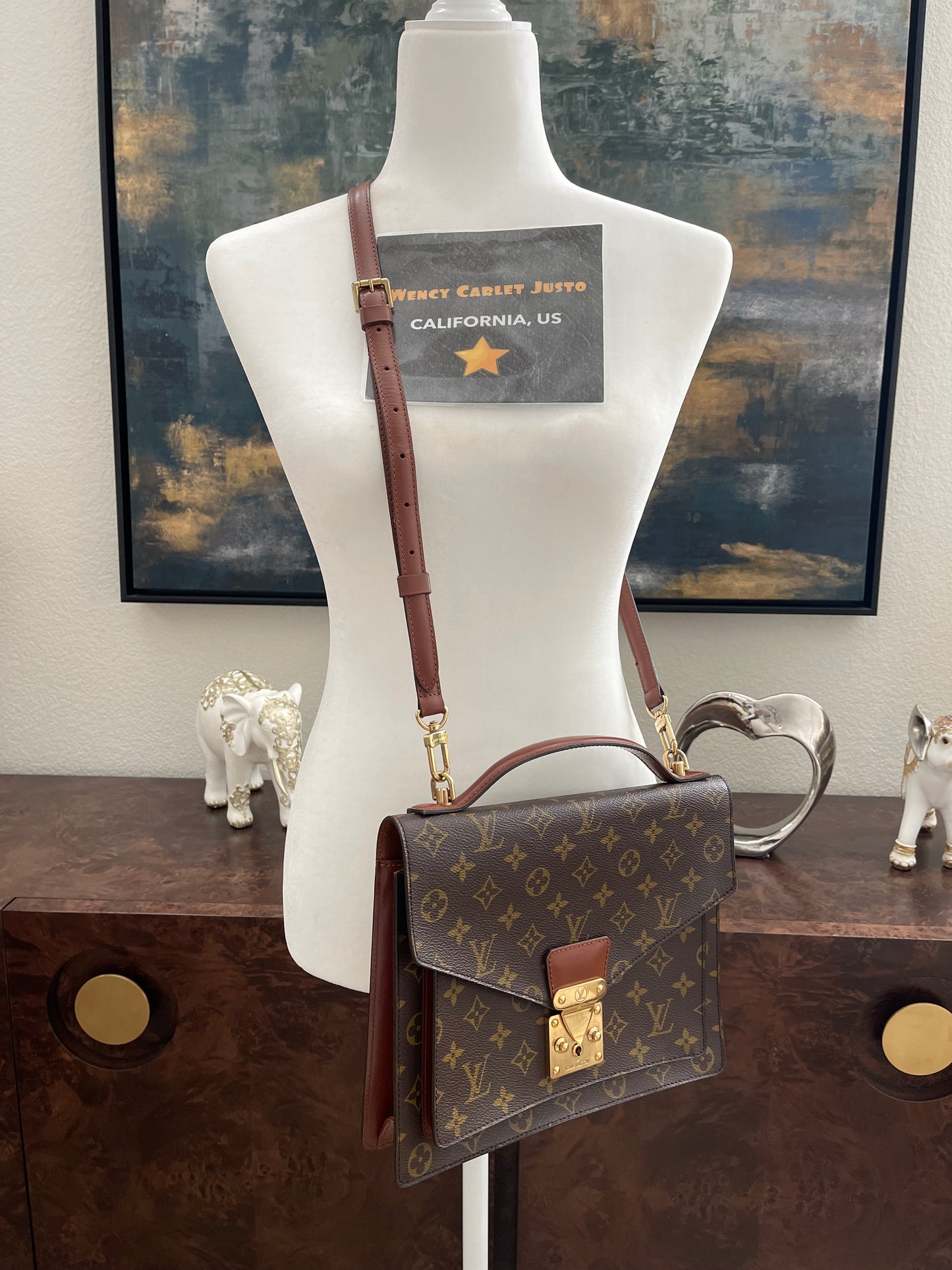 Monceau 28 Crossbody 2 Way Bag - Year: 1995