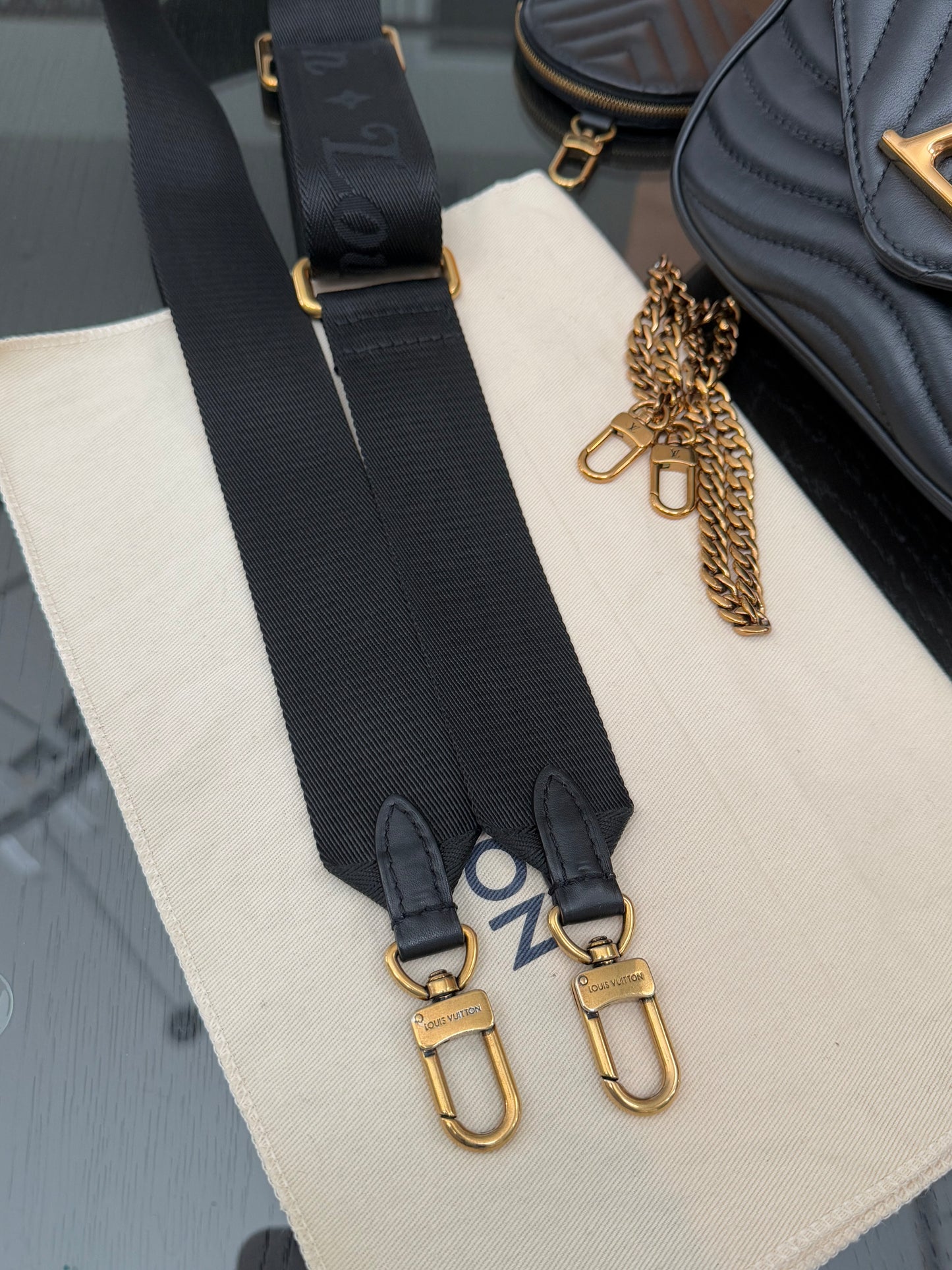 Multi Pochette New Wave Noir with Box, Dustbag and Paper bag -Microchip & Authenticed