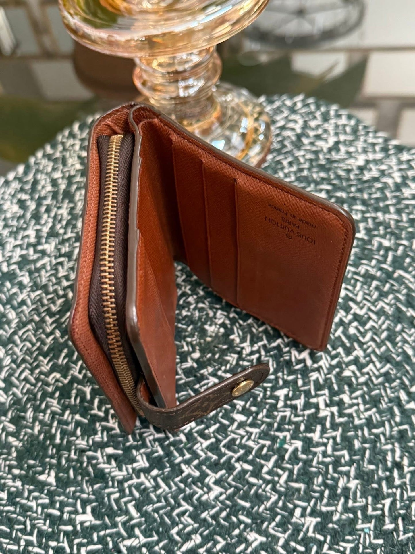 Monogram Zip Around Compact Wallet ๐๏ธ Year: 1999