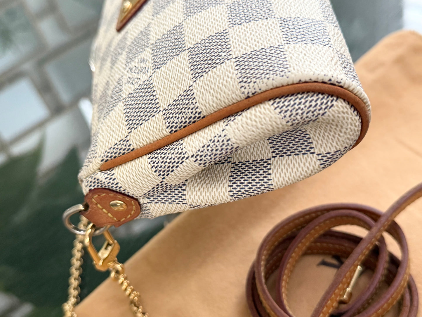 Eva Clutch in Azur with Dustbag , box and Paper bag-๐๏ธ Year: 2011