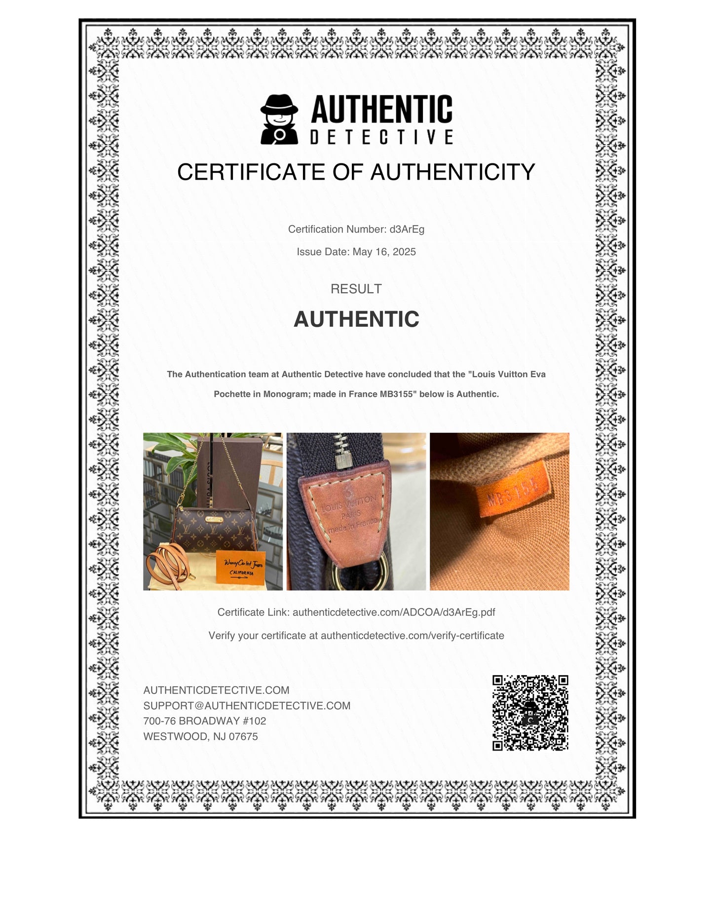 Eva Clutch Crossbody with Dustbag and Box🗓️ Year: 2015