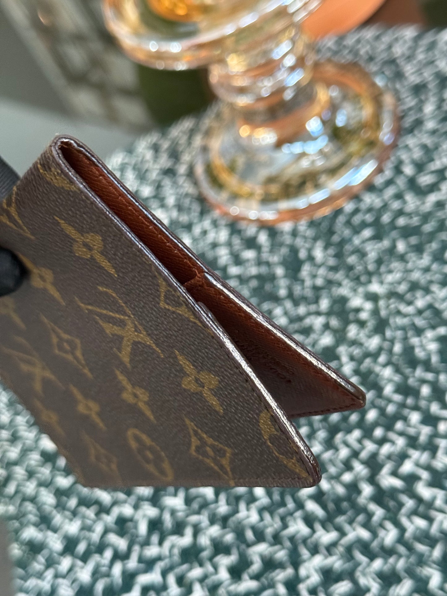 Vintage Checkbook Holder in Monogram 🗓️ Year: 1989