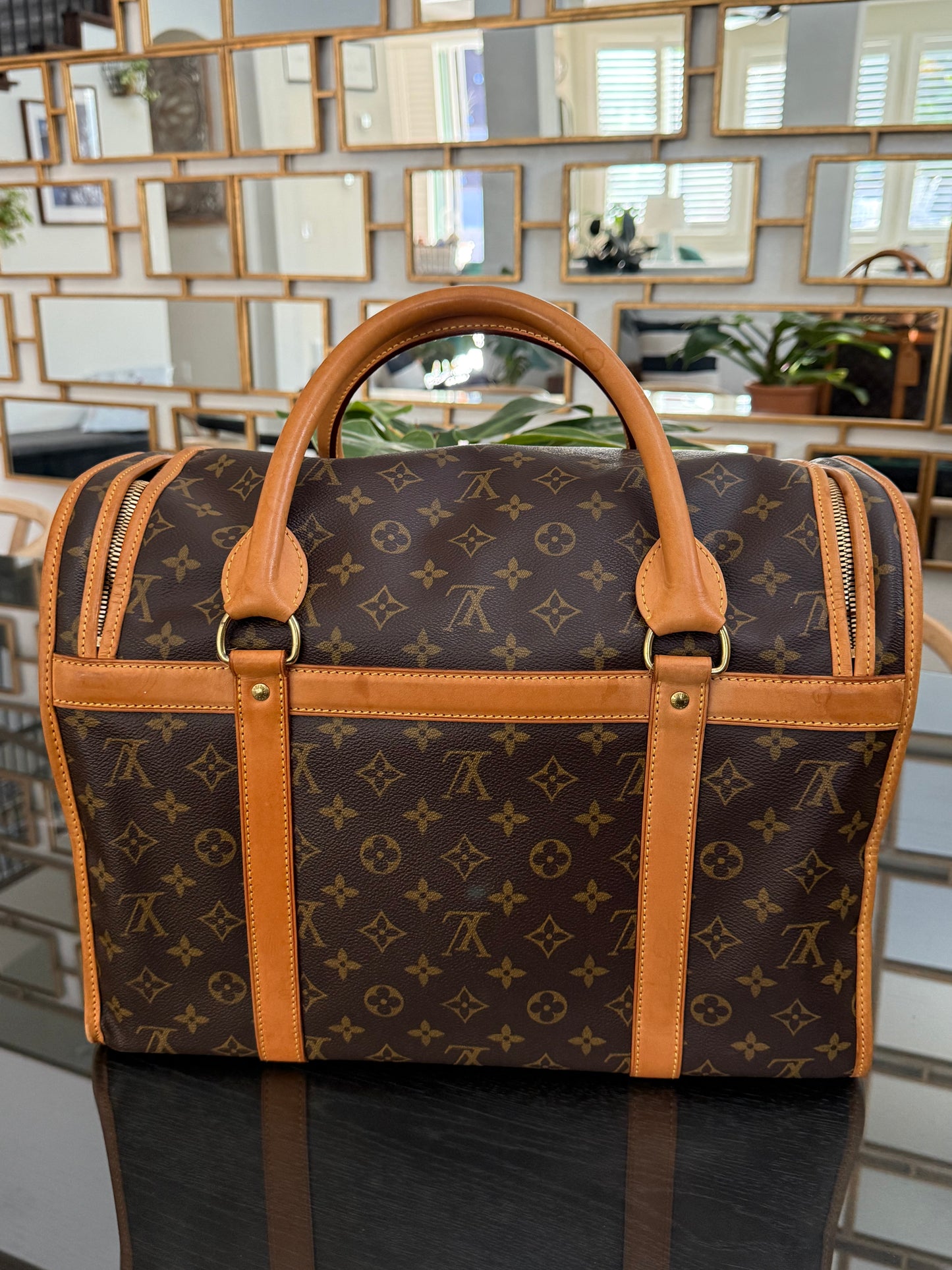 Sac Chien Monogram Pet Carrier 40 with Luggage Tag 🗓️ Year: 2004