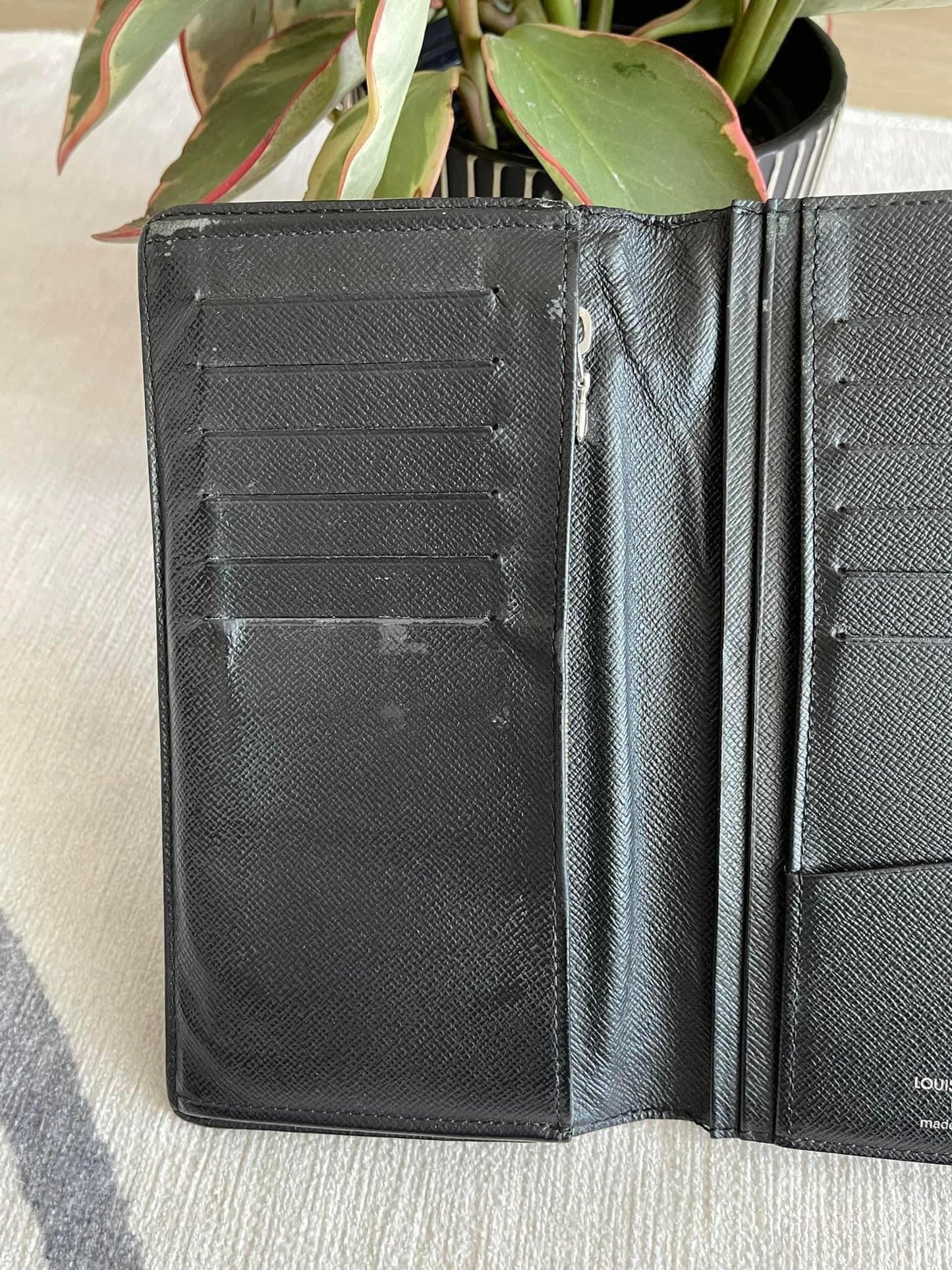Brazza Wallet in Damier Graphite -Year 1999