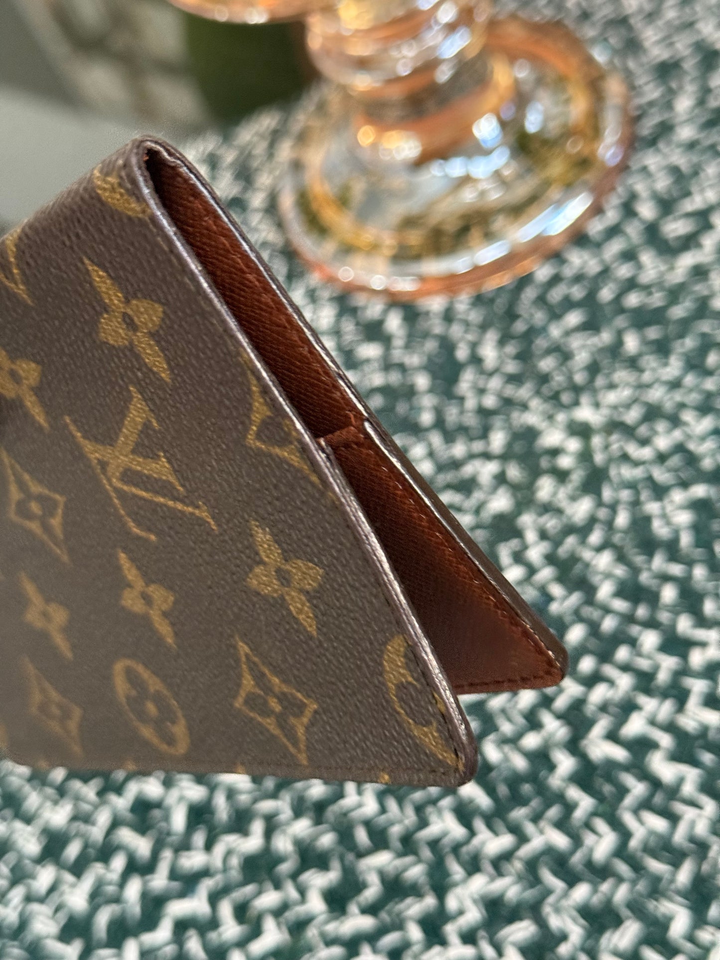 Vintage Checkbook Holder in Monogram 🗓️ Year: 1989