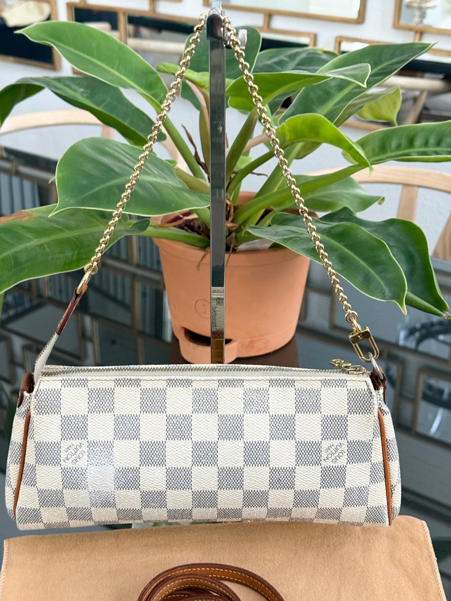 Eva Clutch in Azur with Dustbag , box and Paper bag-๐๏ธ Year: 2011
