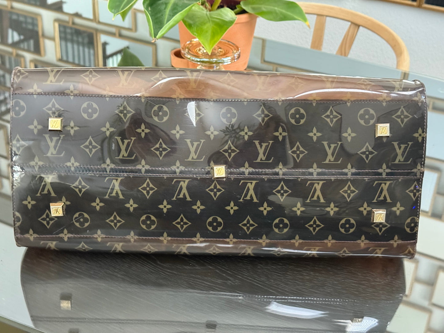 Clear Monogram Vinyl Cabas Cruise GM Tote- ๐
Year: 2000
