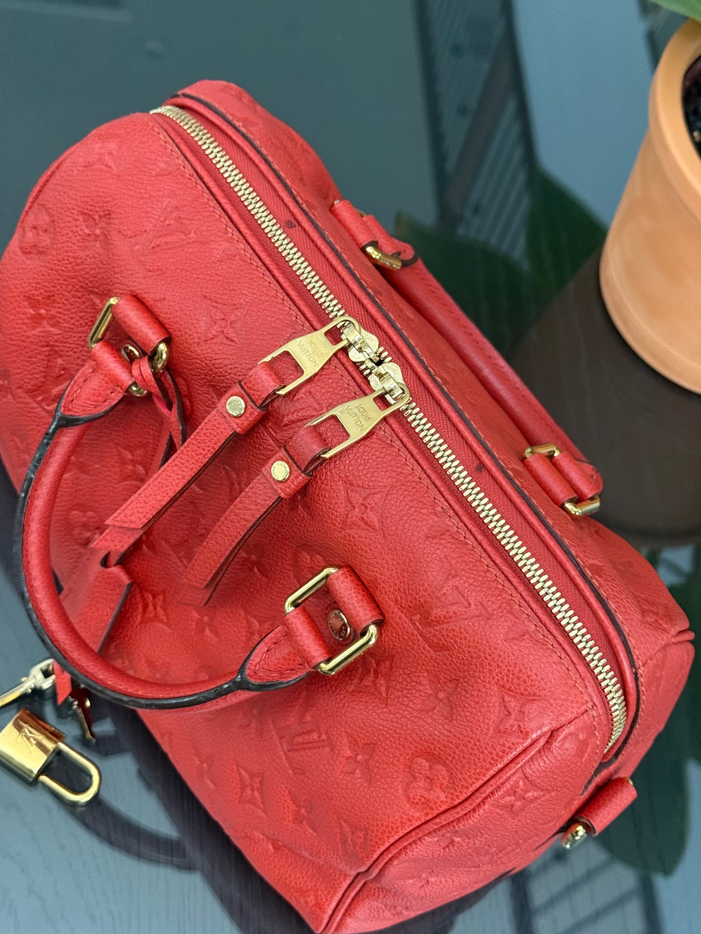🌺Empriente Speedy 25 Bandoulier with lock 🔐 keys -🗓️ Year: 2012