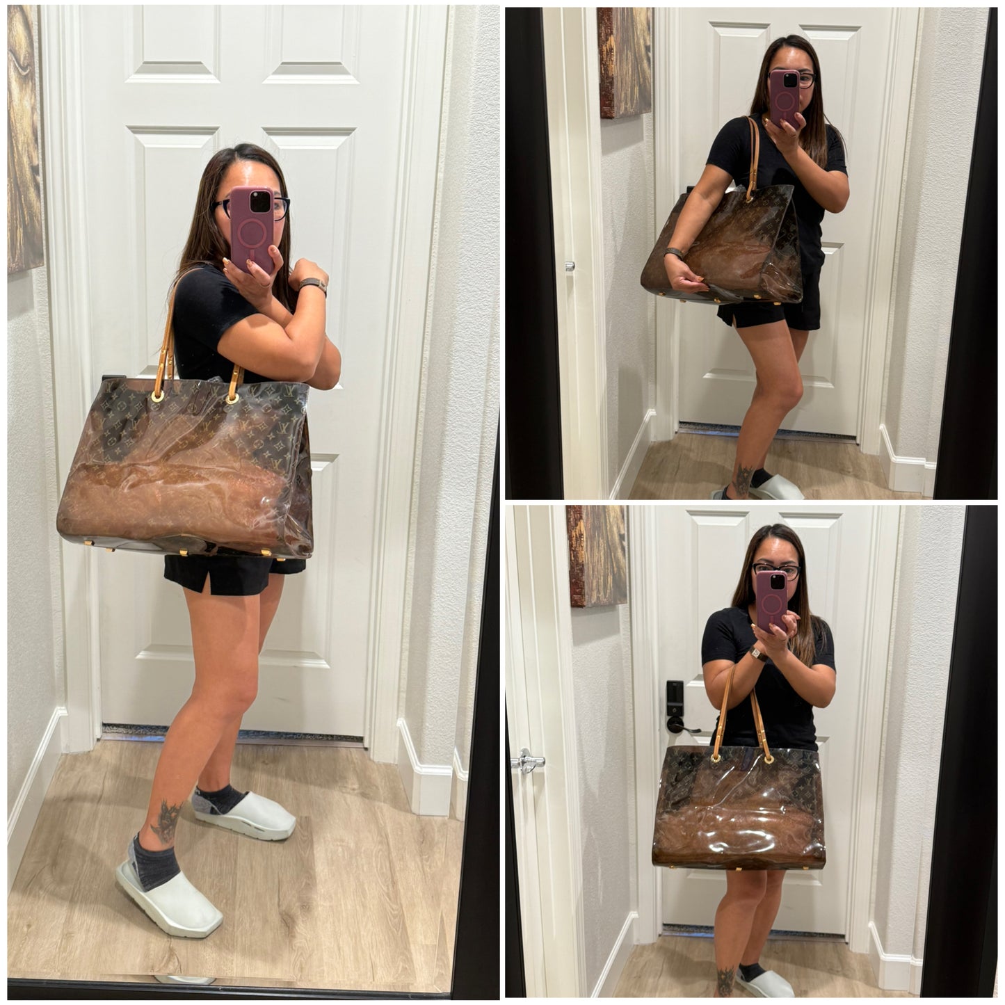 Clear Monogram Vinyl Cabas Cruise GM Tote- ๐
Year: 2000