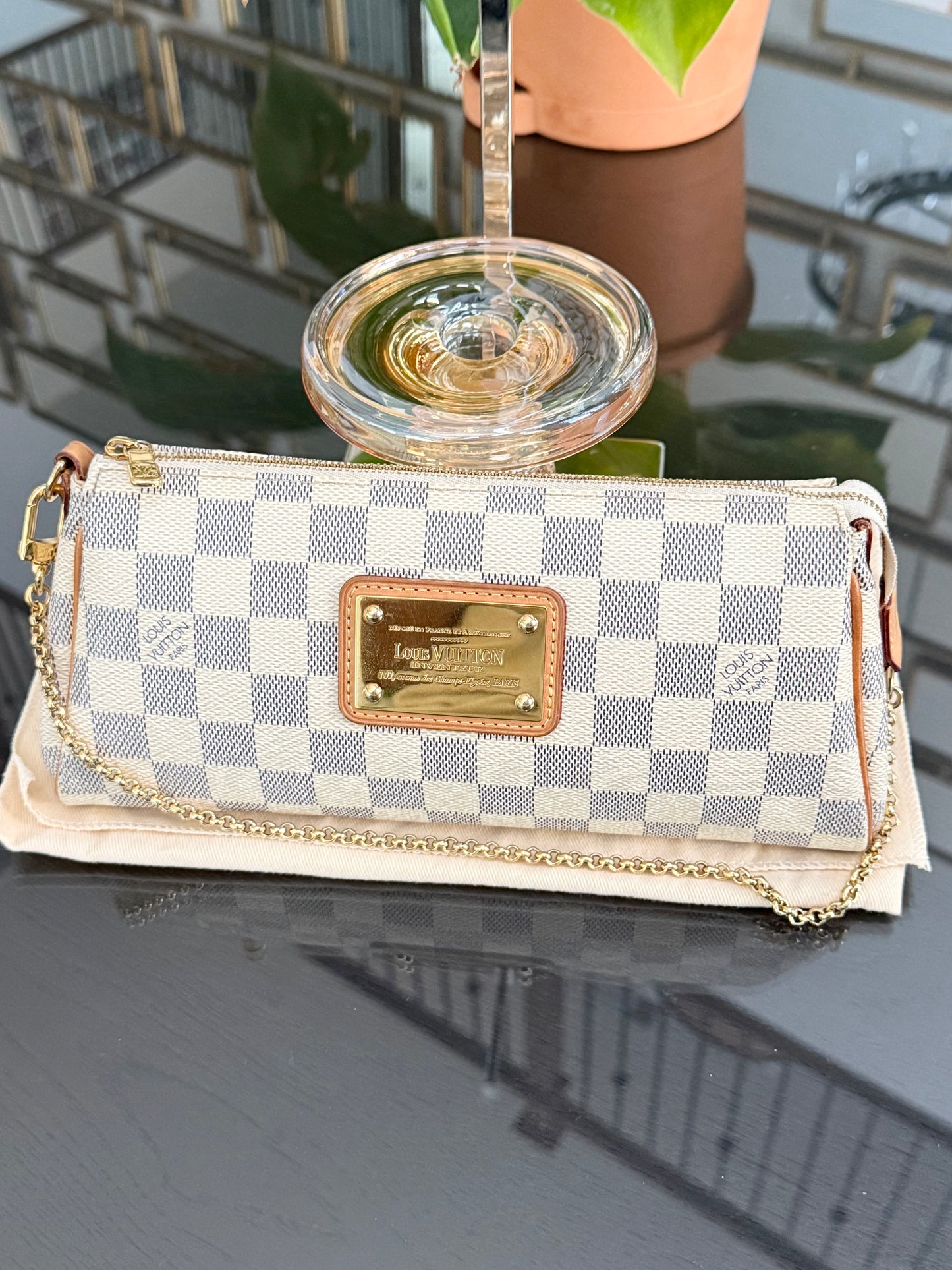 Eva Clutch in Azur with Dustbag and box ๐๏ธ Year: 2010