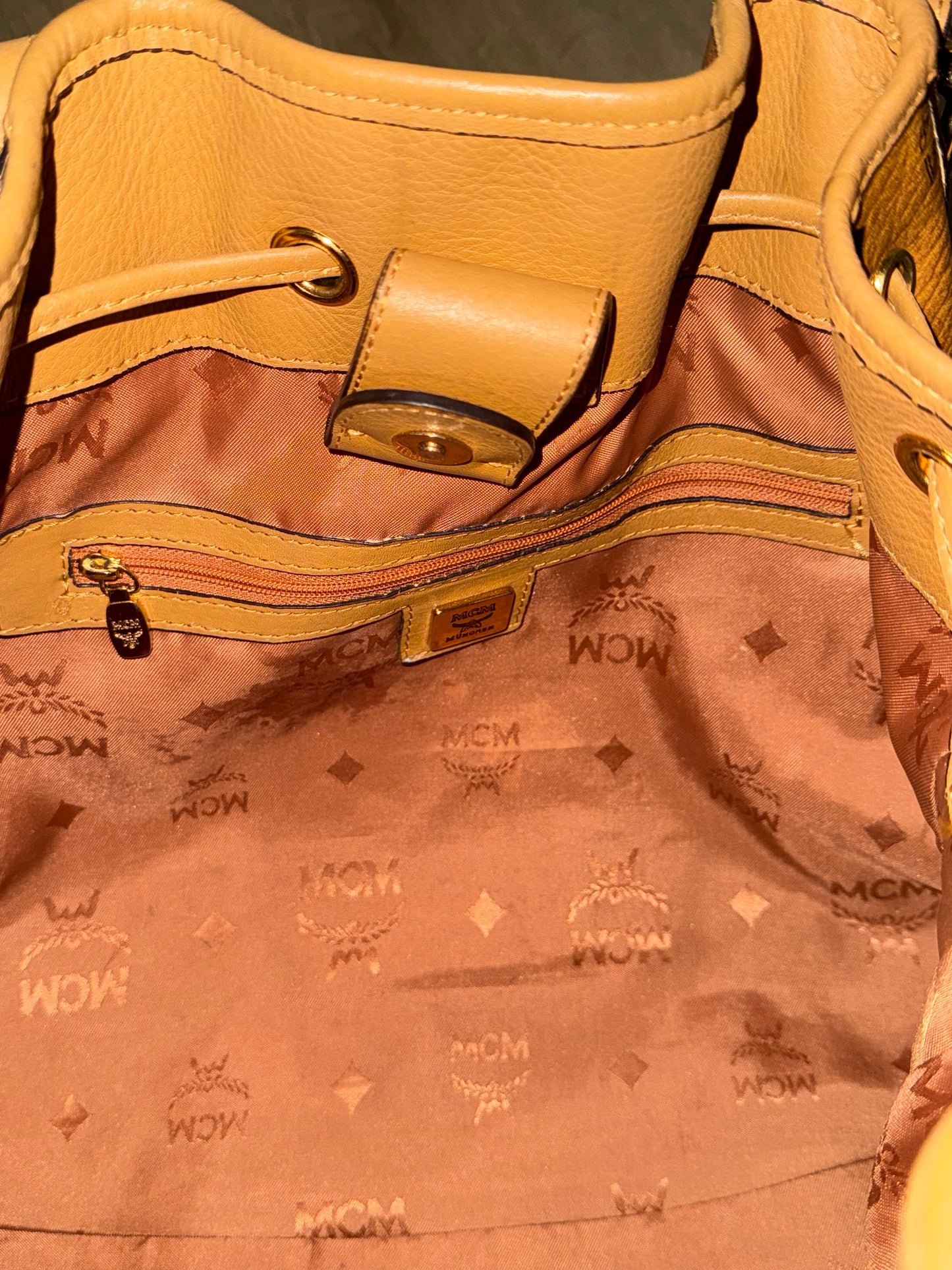 MCM Bucket Bag (No Strap)